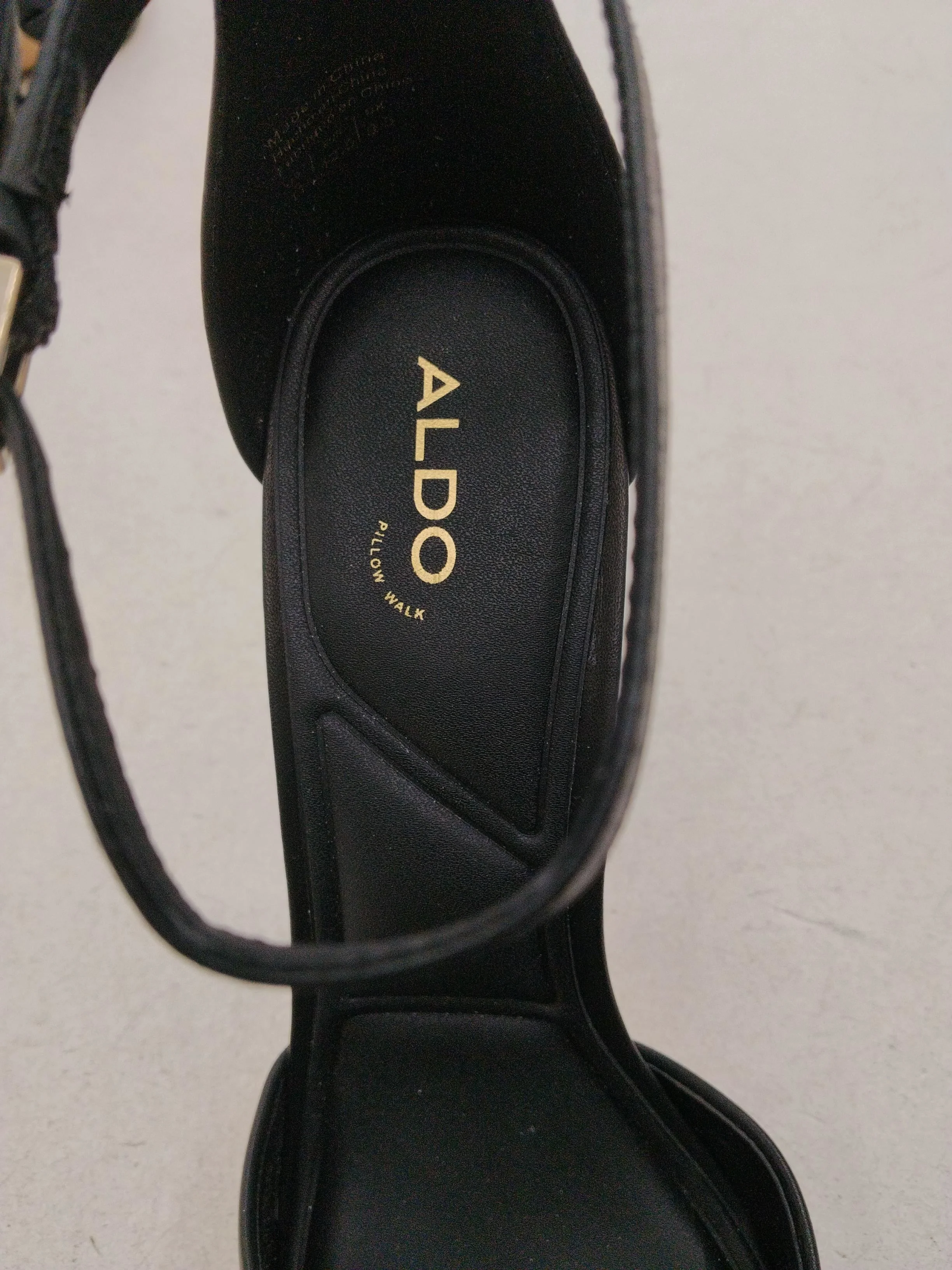 Aldo Women's Heels UK 9.5 Black 100% Faux Leather Court - Image 6