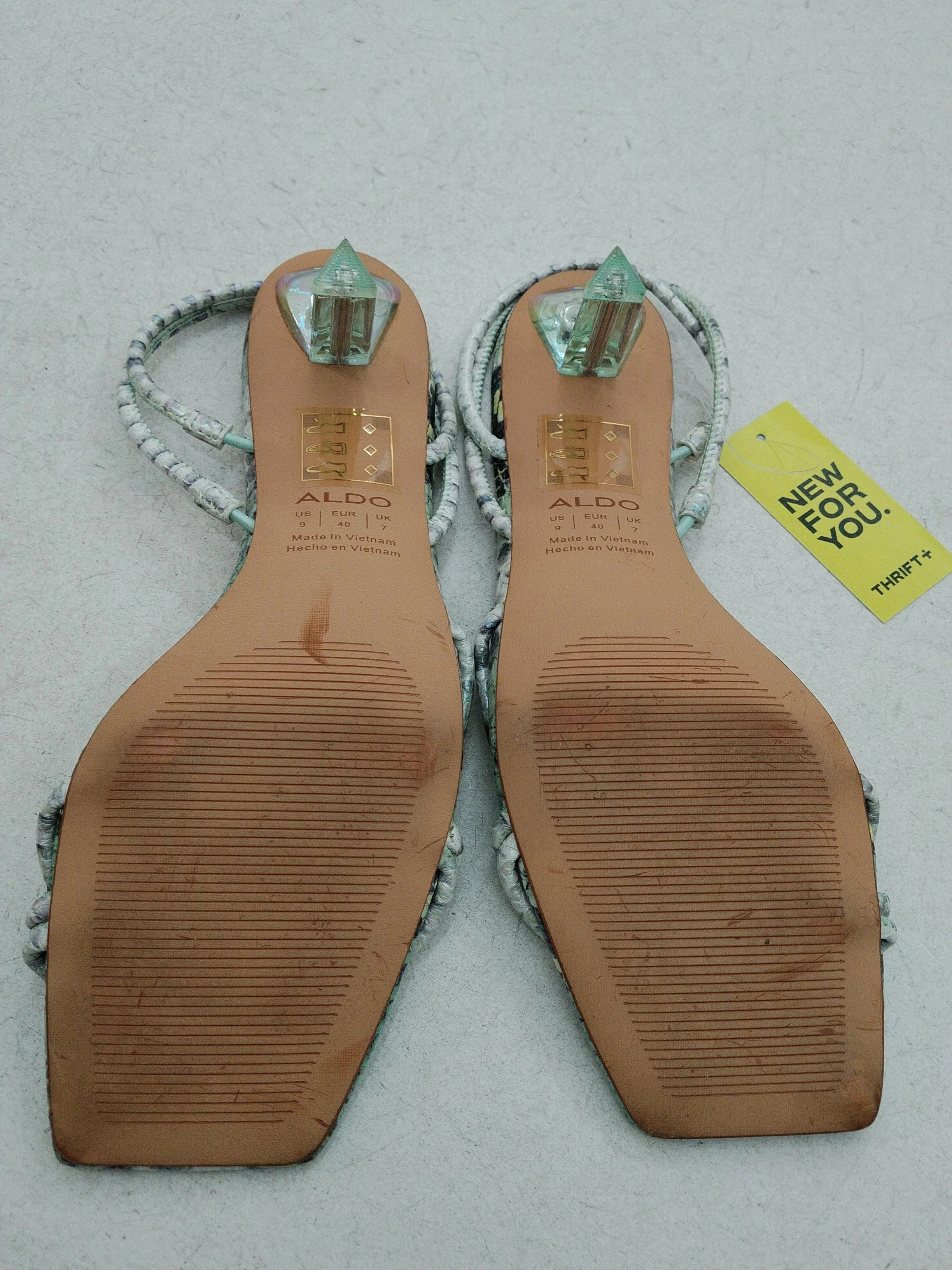 Aldo Women's Sandals UK 7 Multi Animal Print 100% Other Strappy - Image 7