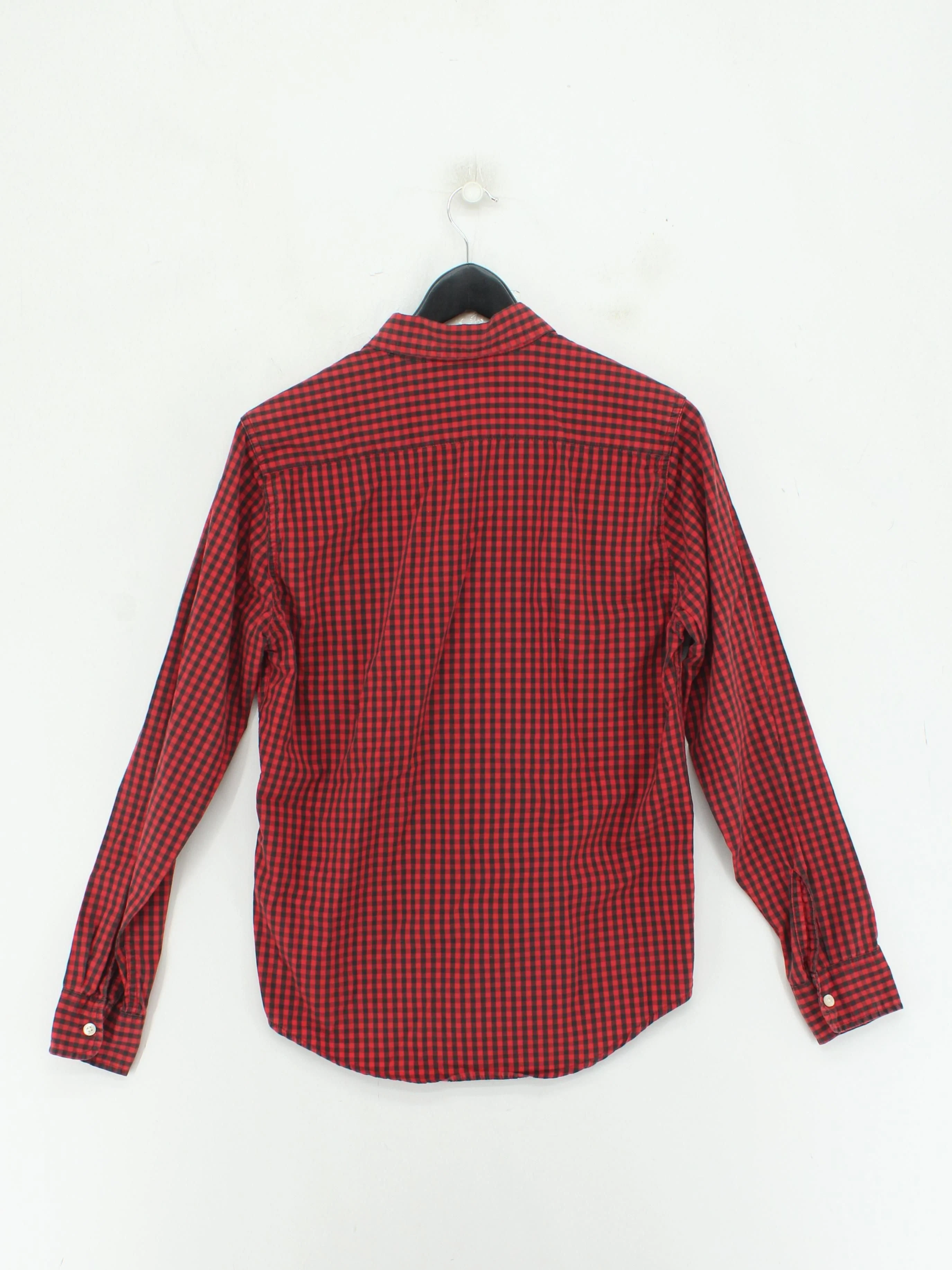 Alex Evenings Men's Shirt S Red Checkered 100% Cotton Basic - Image 2