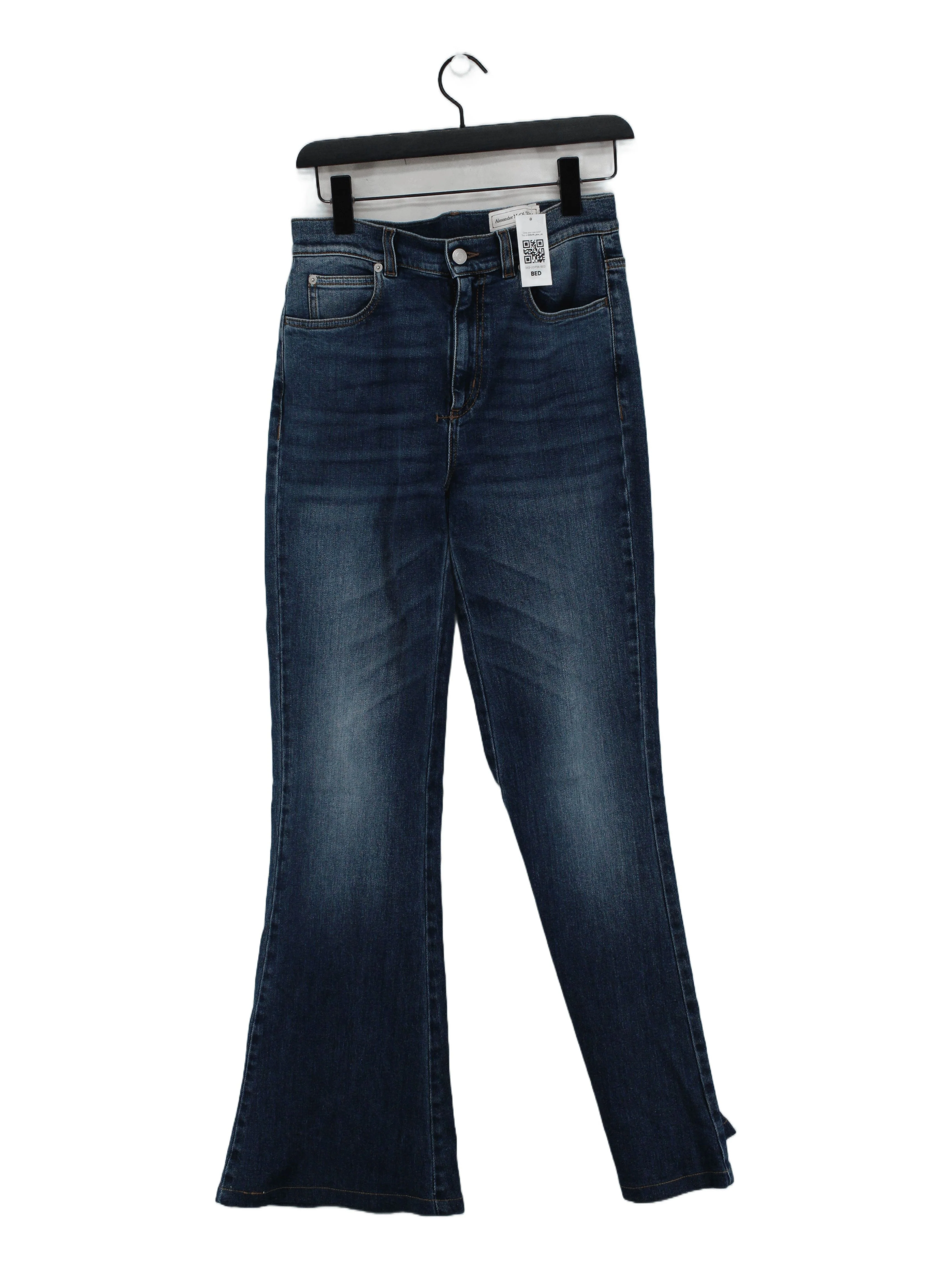 Alexander McQueen Women's Jeans M Blue Cotton with Elastane Flared