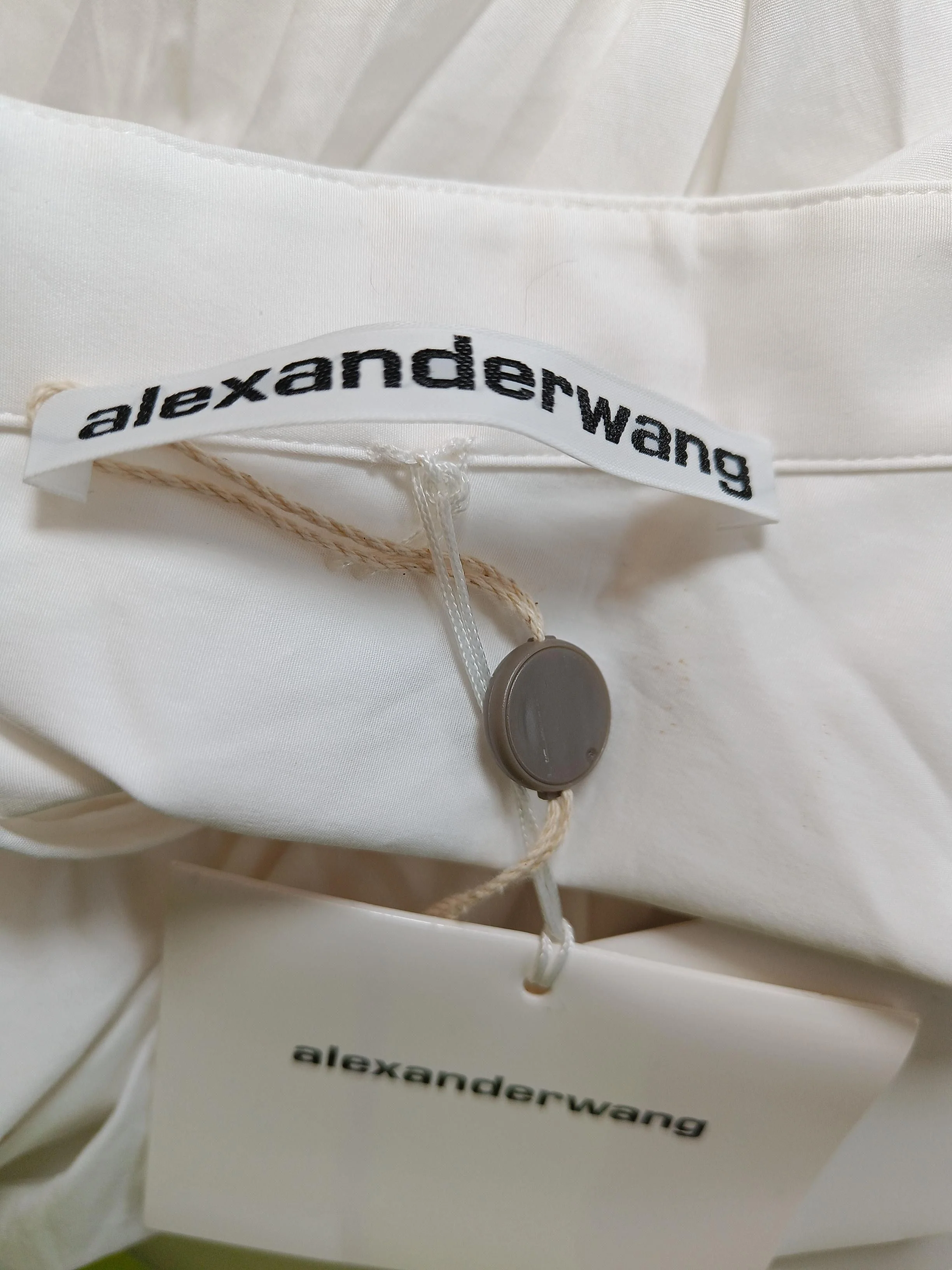 Alexander Wang Women's Midi Skirt UK 10 White Cotton with Elastane Midi Wrap - Image 5