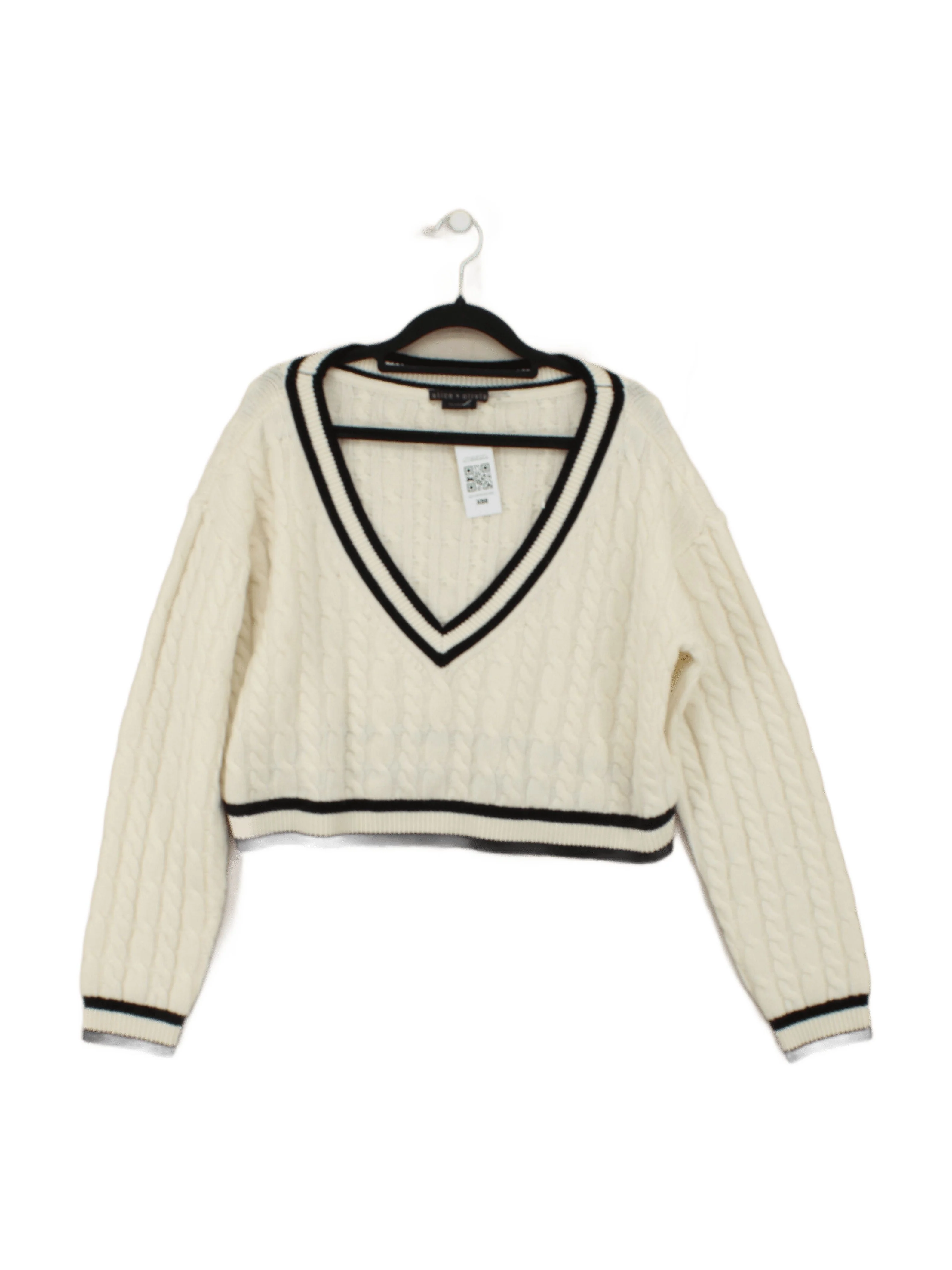 Alice + Olivia Women's Jumper M Cream Wool