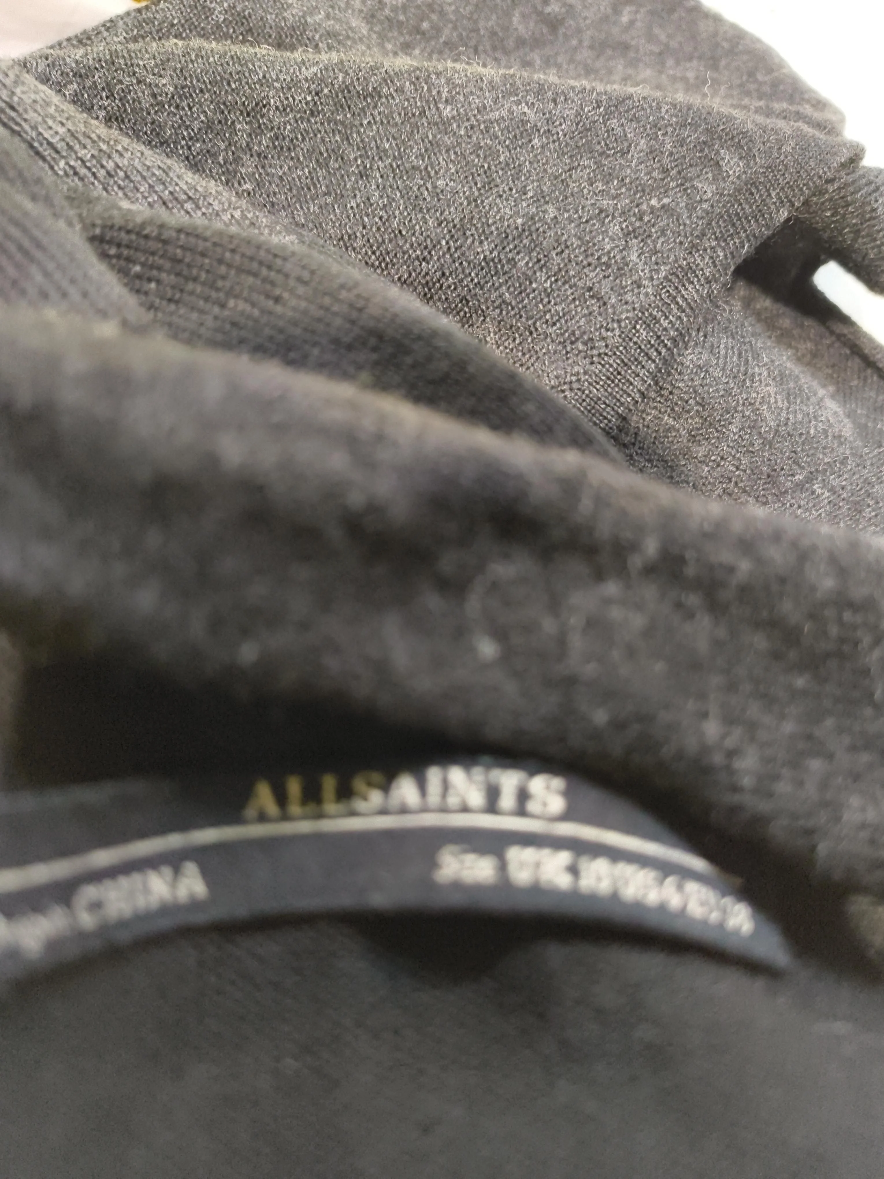 AllSaints Jumper Mini Dress UK10 in Black - Image 5