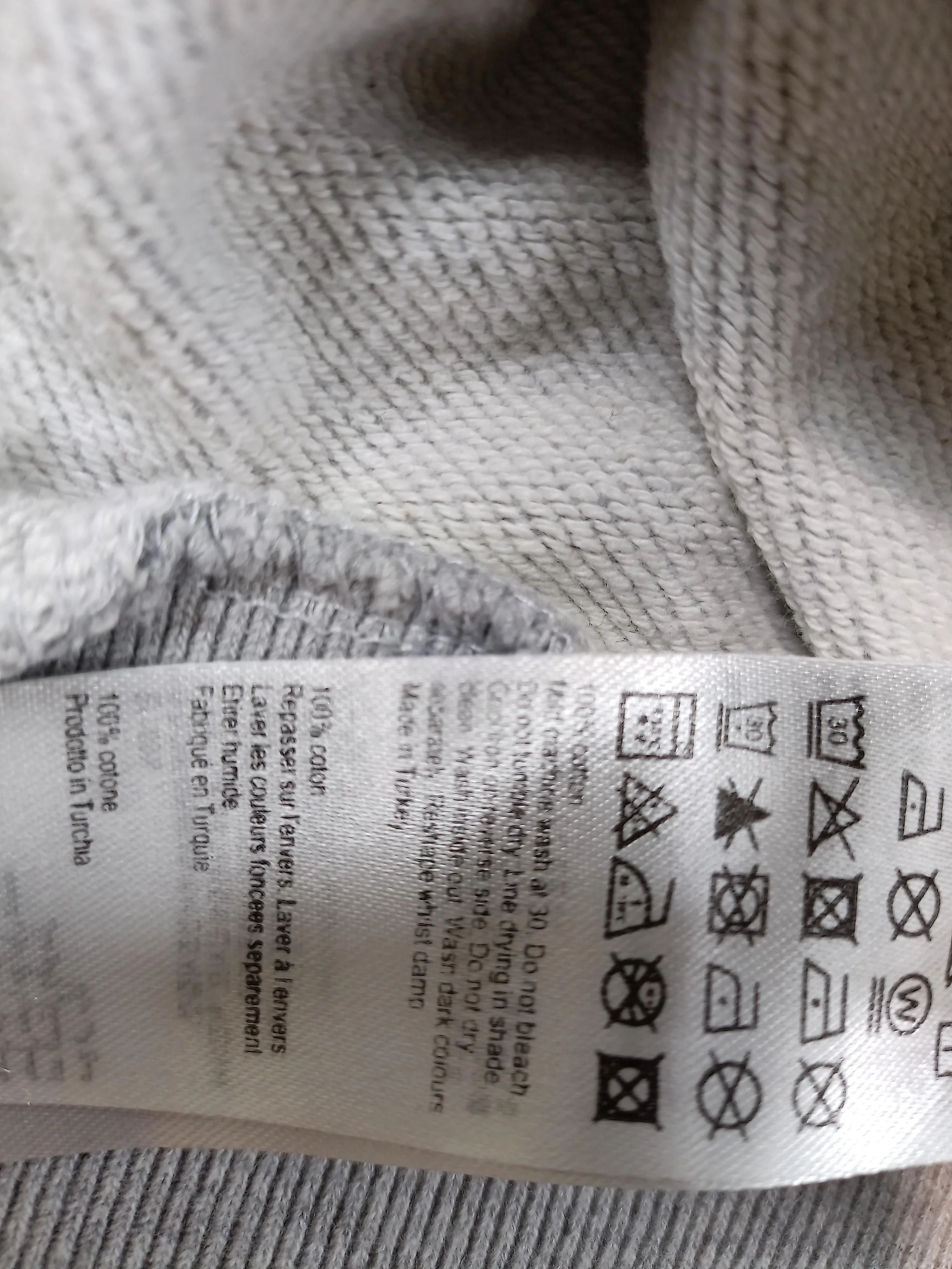 AllSaints Men's Hoodie XL Grey 100% Cotton Full Zip - Image 7