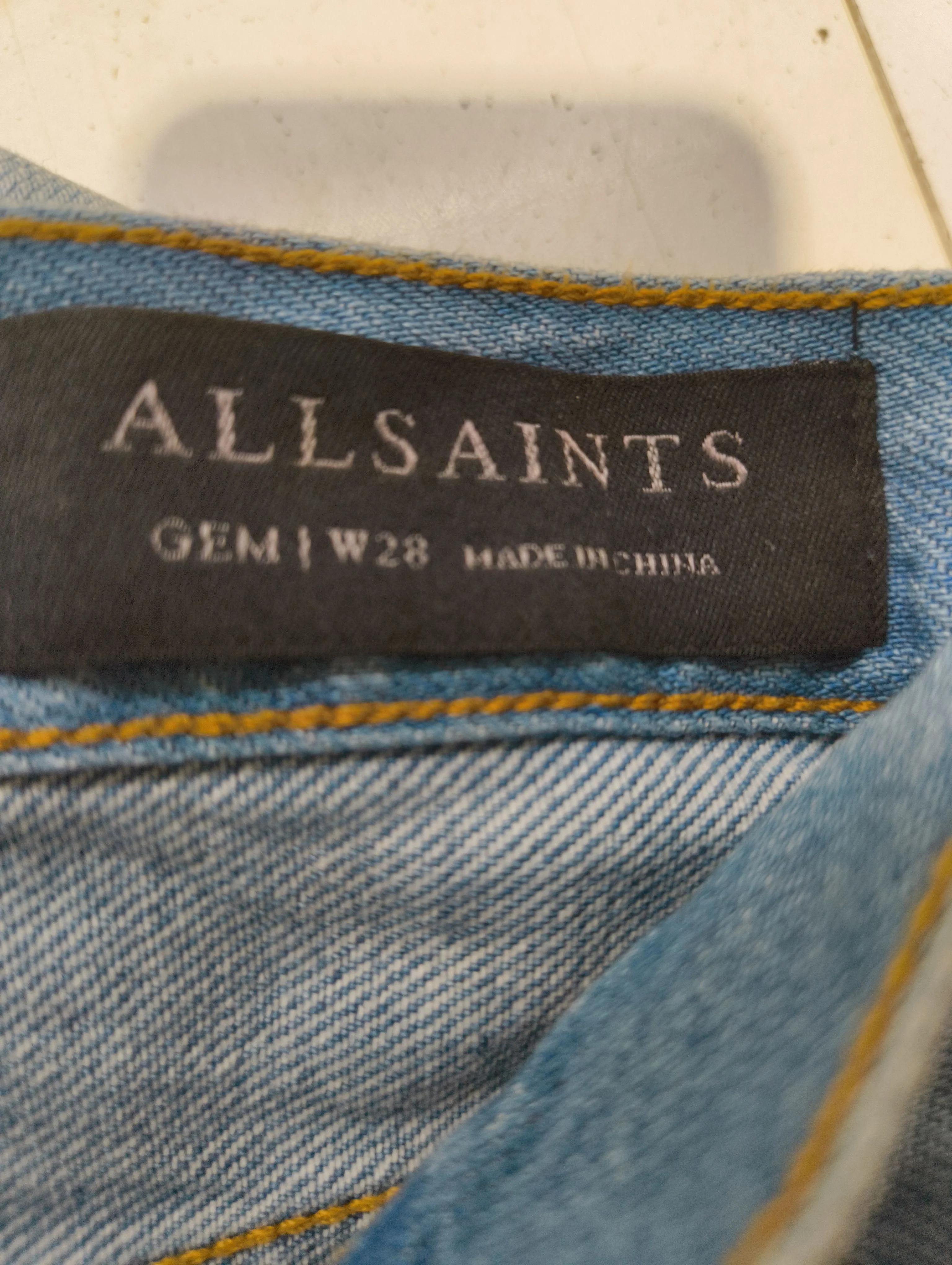 AllSaints Men's Jeans W 28 in Blue 100% Cotton Boyfriend - Image 5