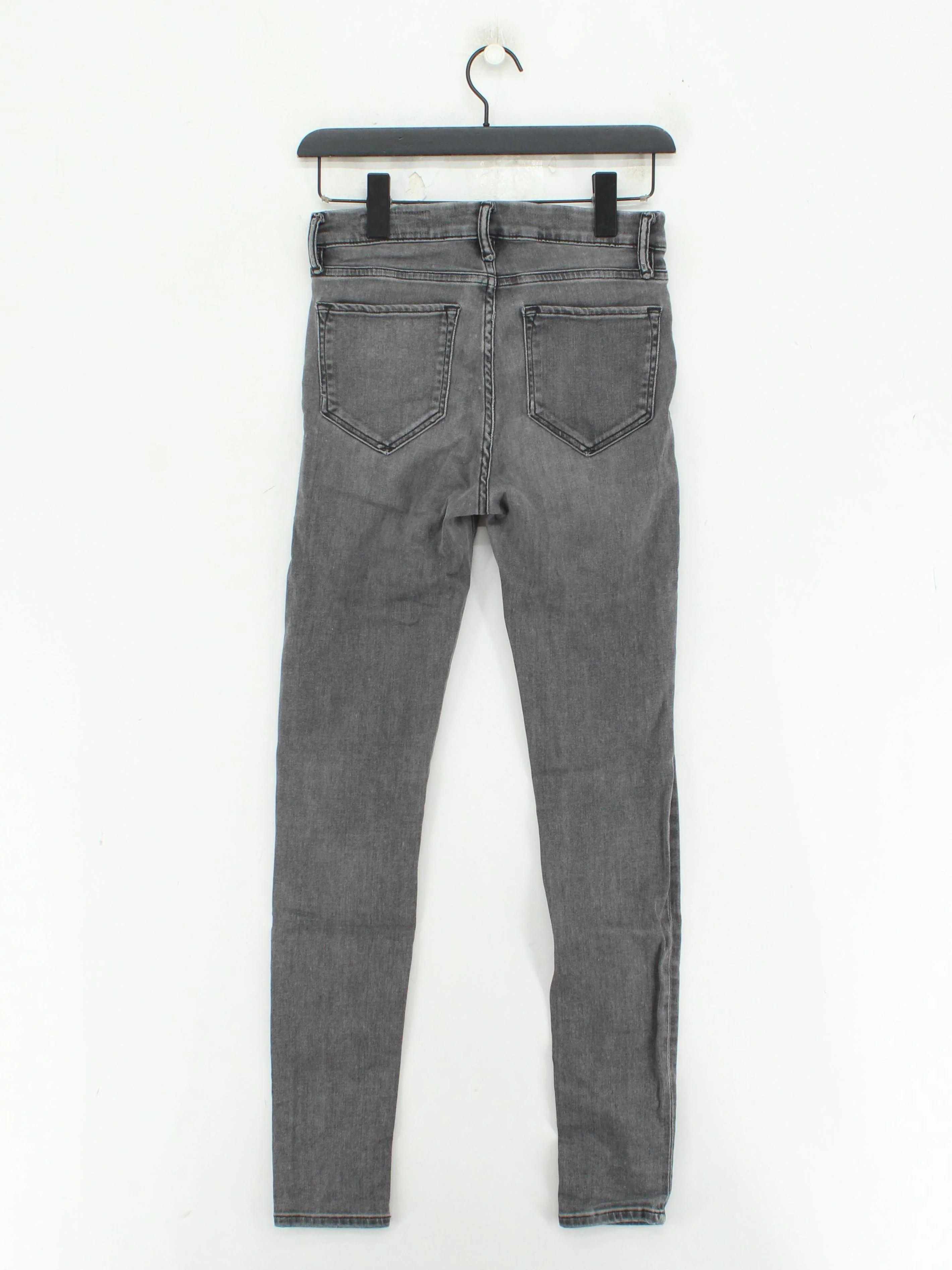 AllSaints Men's Jeans W 28 in Grey Cotton with Polyester, Elastane Skinny - Image 2