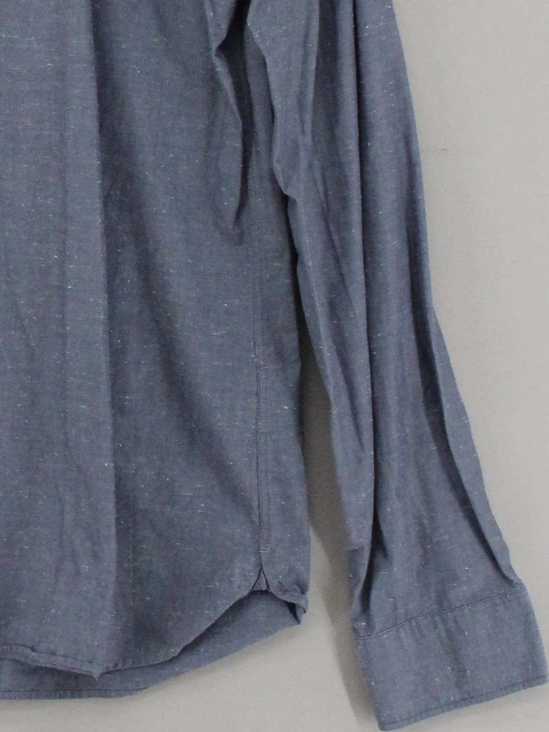 AllSaints Men's Shirt L Grey Cotton with Polyester Basic - Image 4