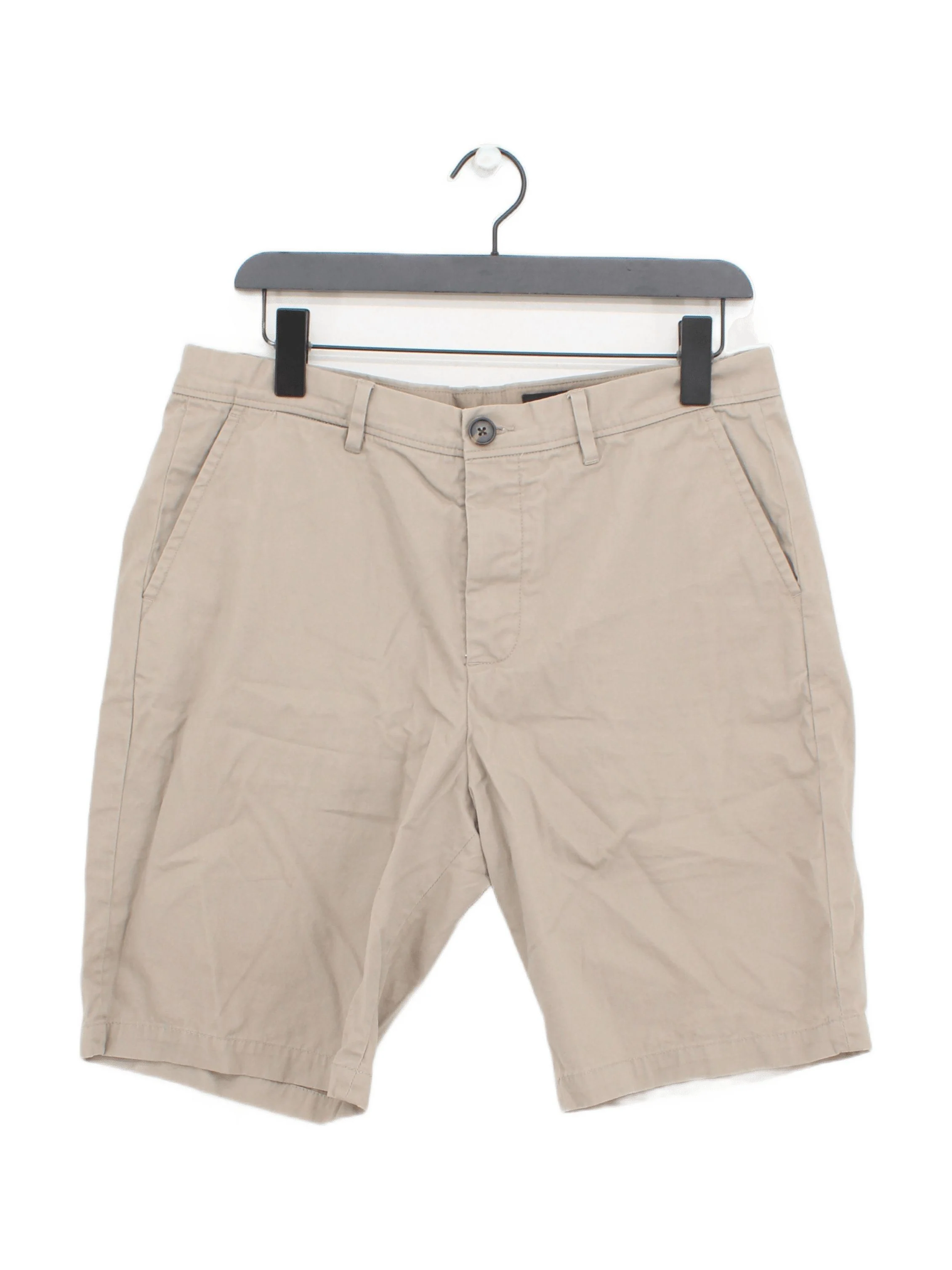 AllSaints Men's Shorts W 32 in Tan 100% Cotton Chino