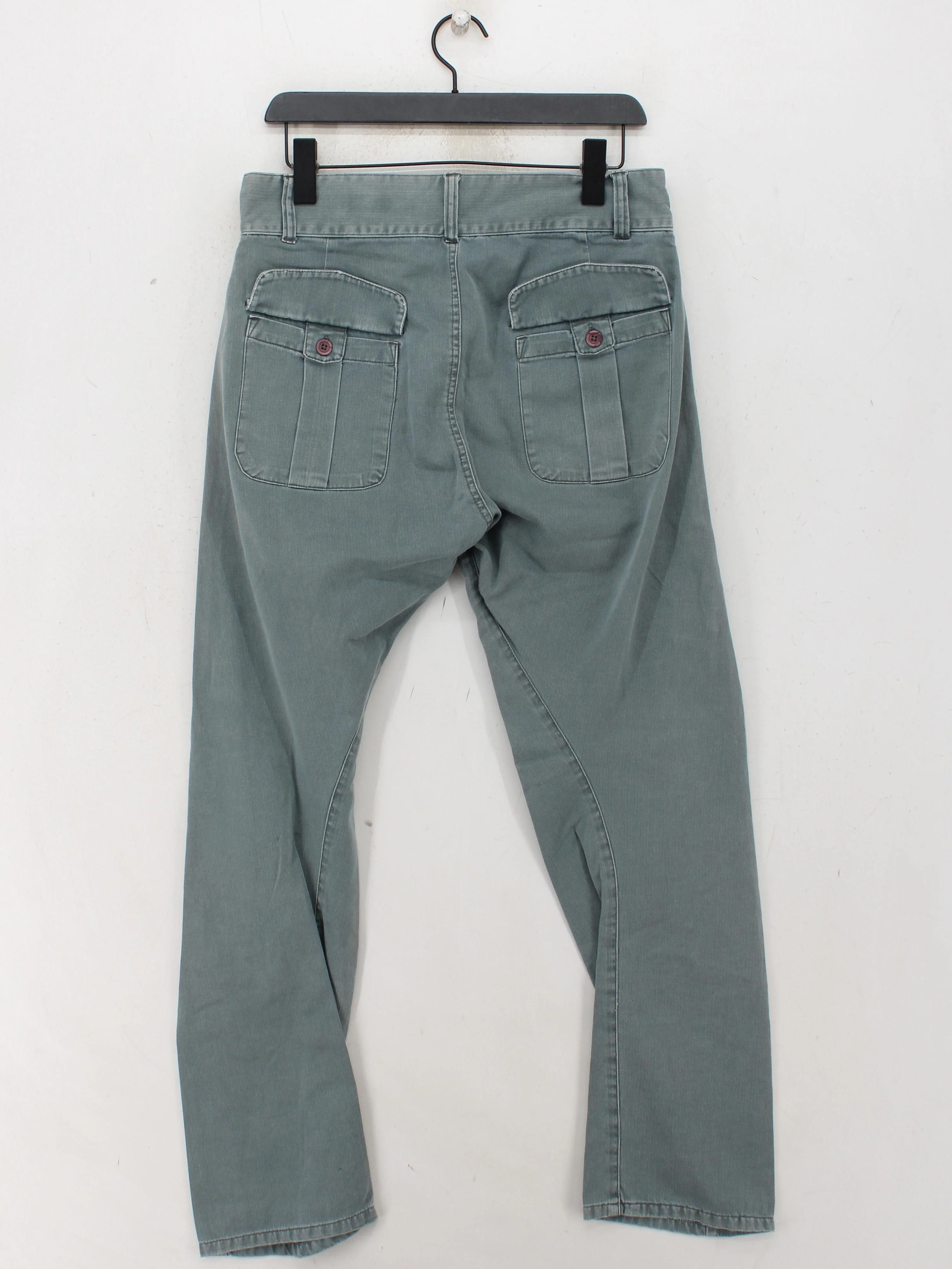 AllSaints Men's Trousers W 30 in Green 100% Other Straight Cargo - Image 2