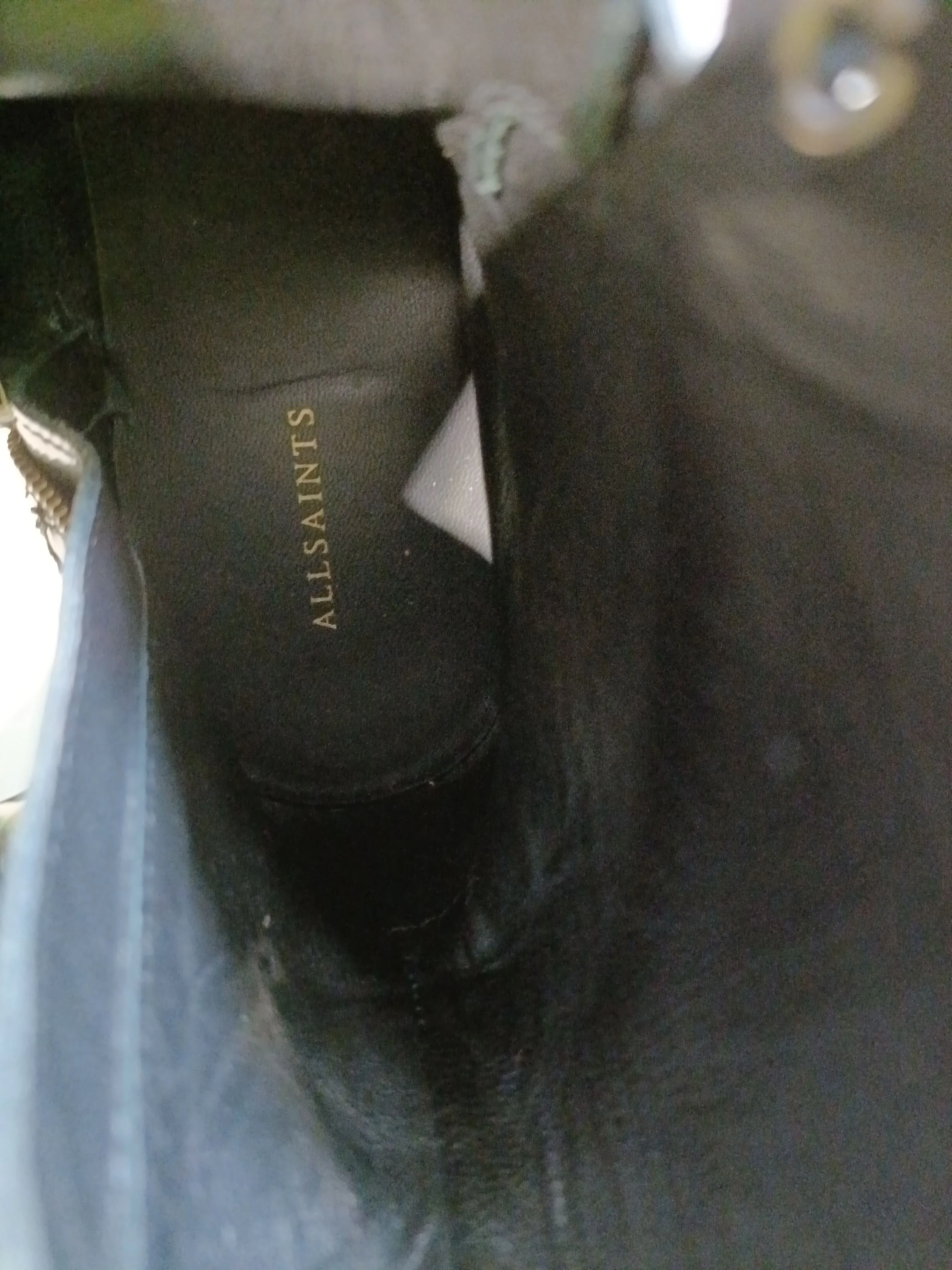 AllSaints Women's Boots UK 5 Black 100% Leather Combat - Image 9