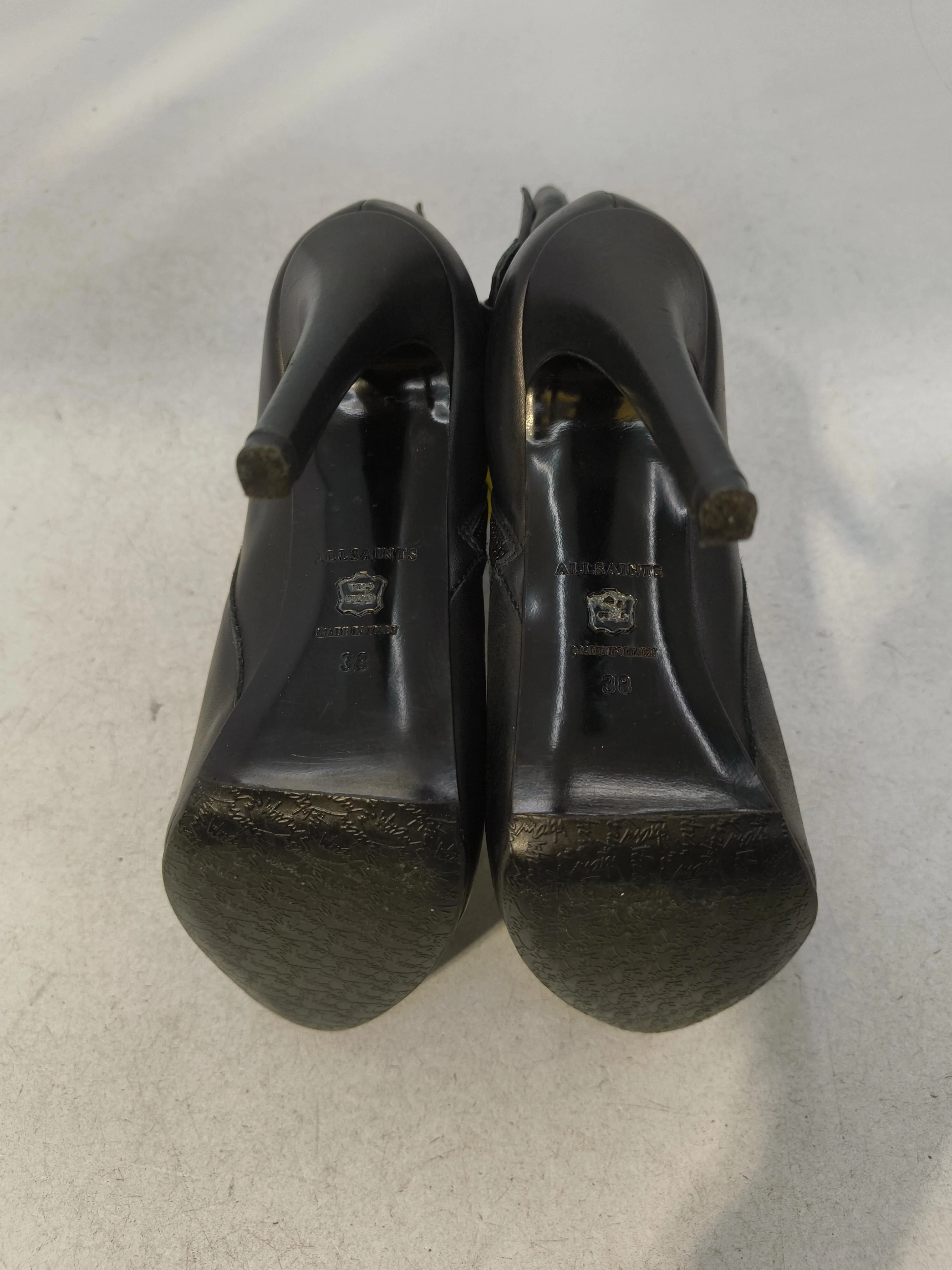AllSaints Women's Boots UK 5 Black 100% Leather Combat - Image 7