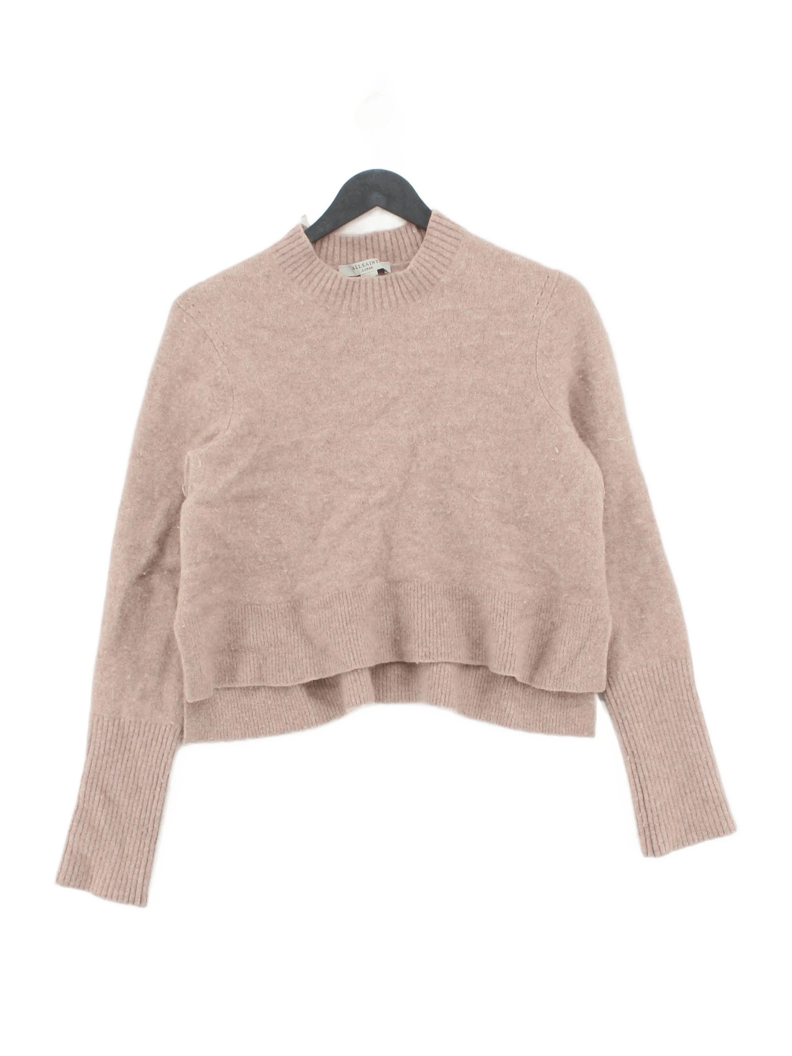 AllSaints Women's Jumper L Tan Wool