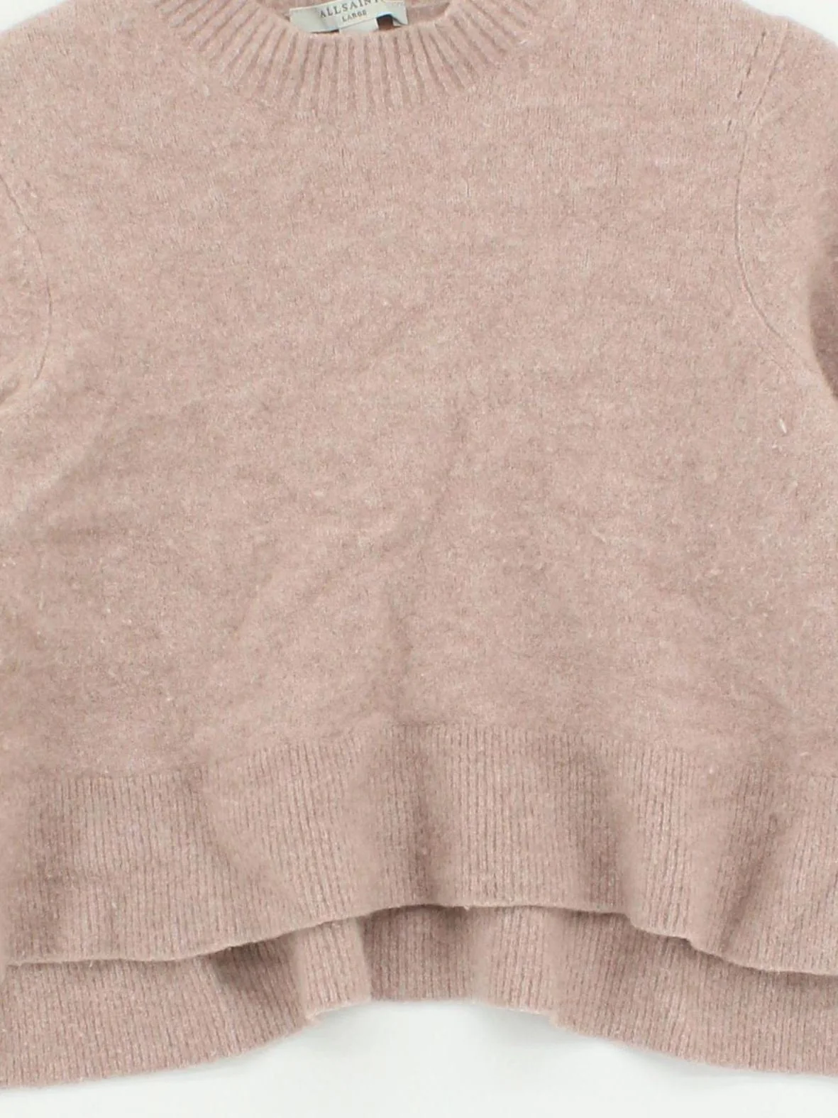 AllSaints Women's Jumper L Tan Wool - Image 3