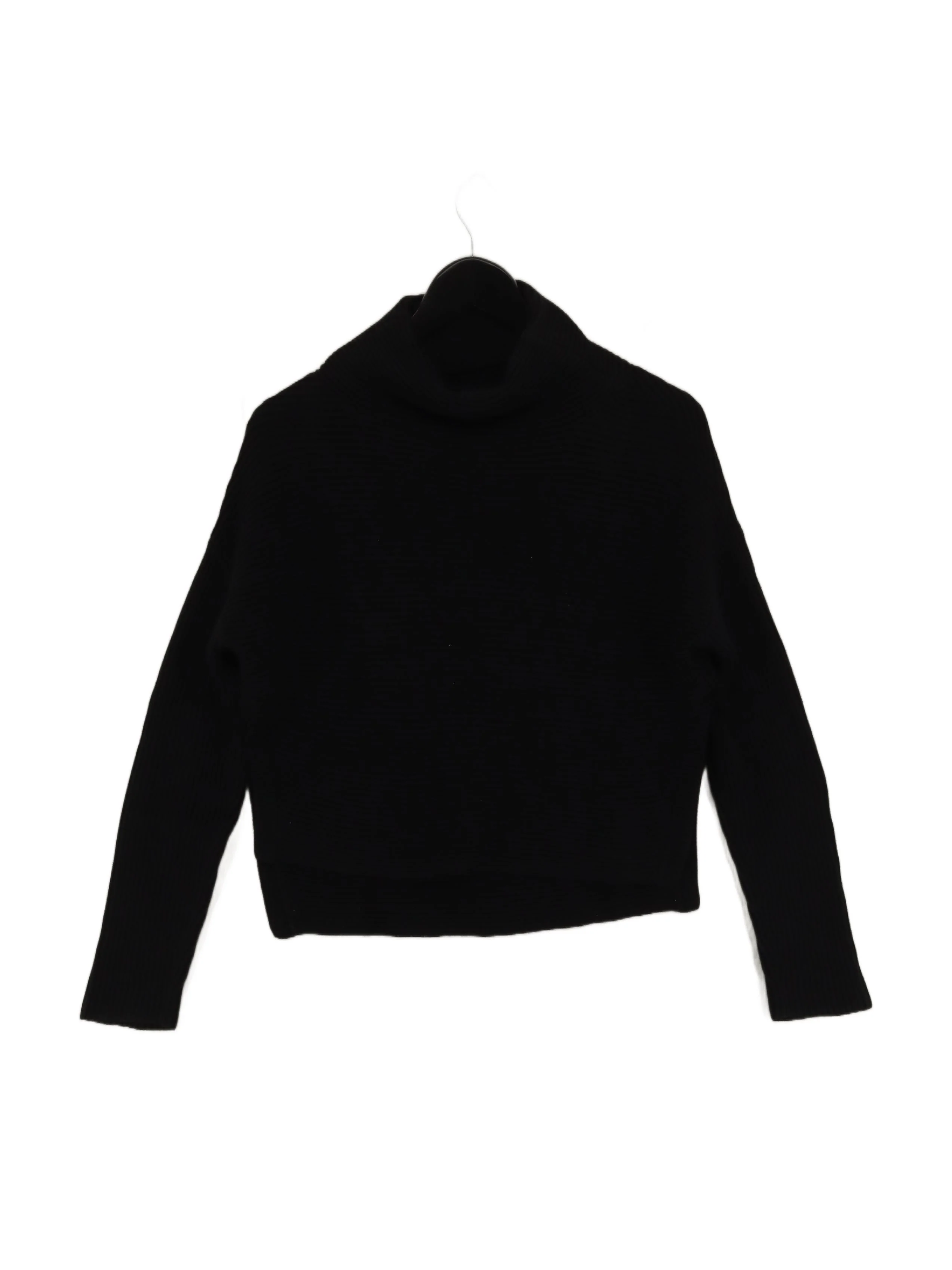 AllSaints Women's Jumper S Black 100% Other Roll Neck Pullover