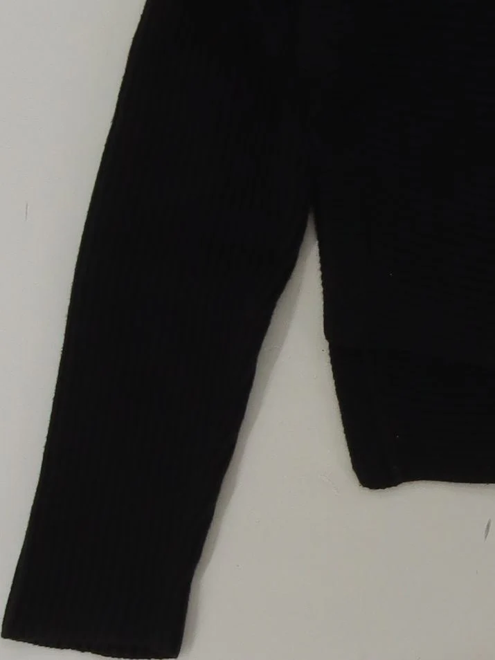 AllSaints Women's Jumper S Black 100% Other Roll Neck Pullover - Image 4