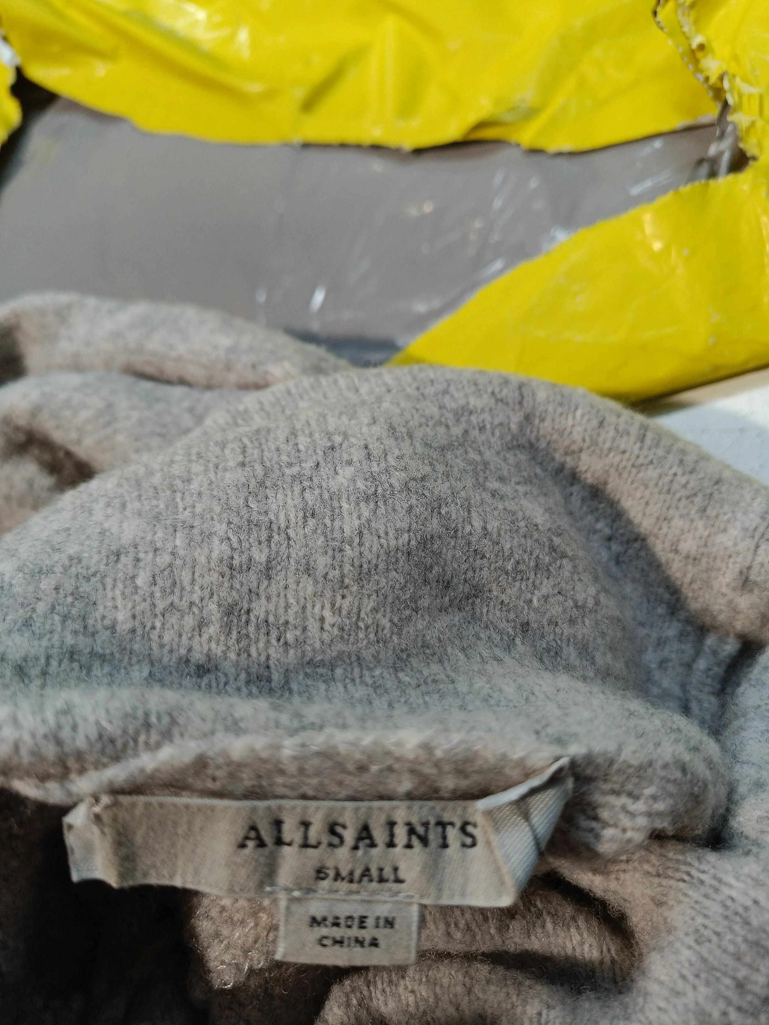 AllSaints Women's Jumper S Grey Wool - Image 6