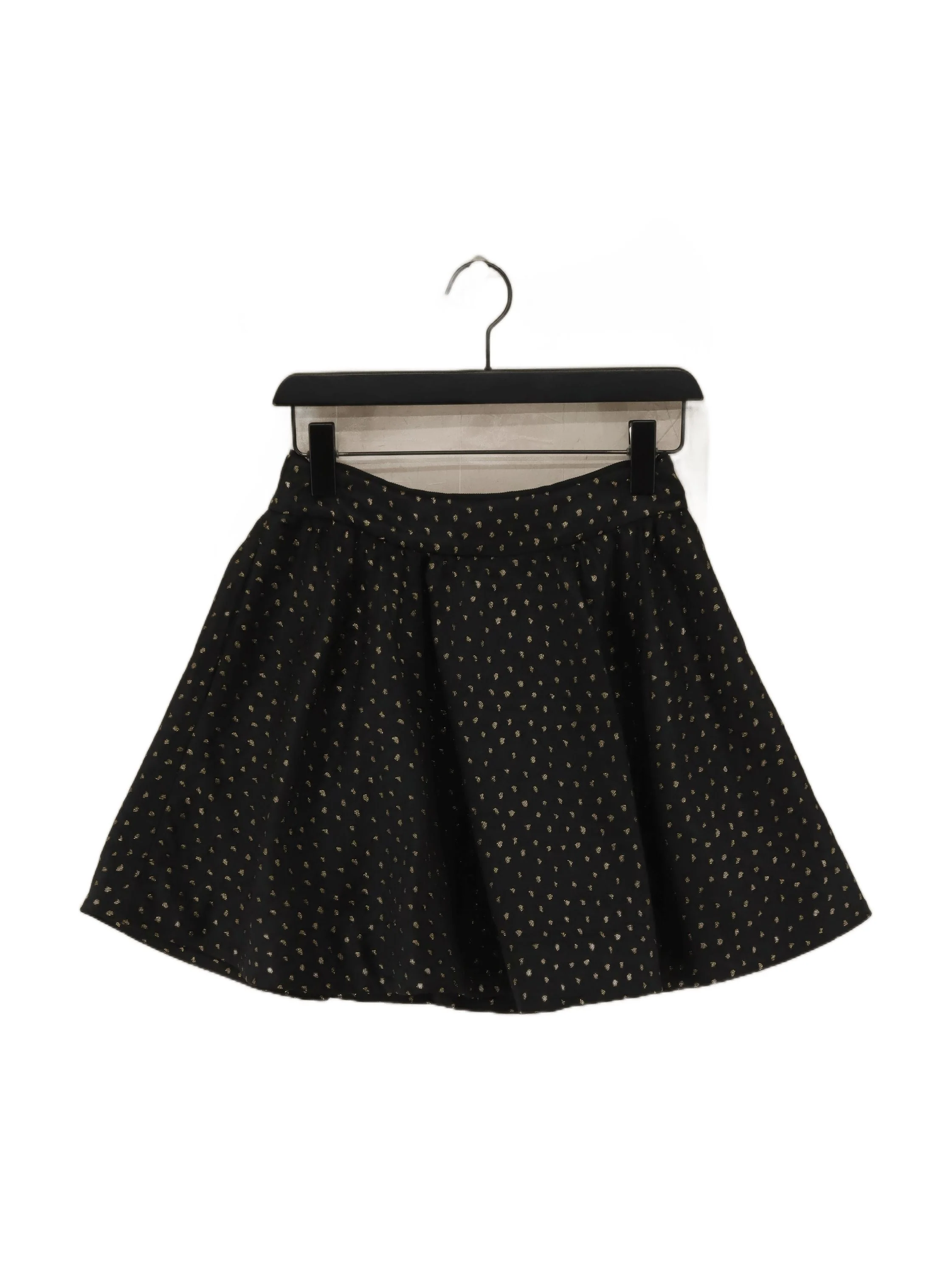 AllSaints Women's Mini Skirt UK 8 Black Polyester with Other Short Mini