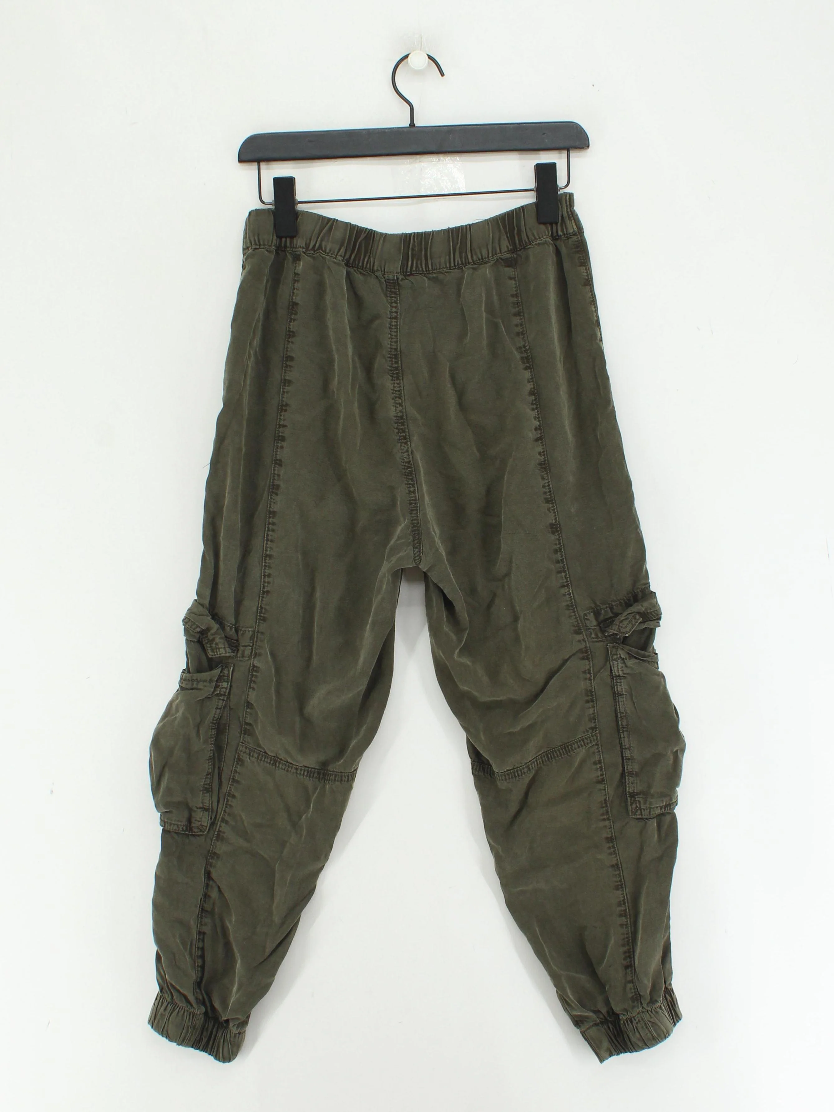 AllSaints Women's Sports Bottoms UK 10 Green 100% Lyocell Modal Sweatpants - Image 2