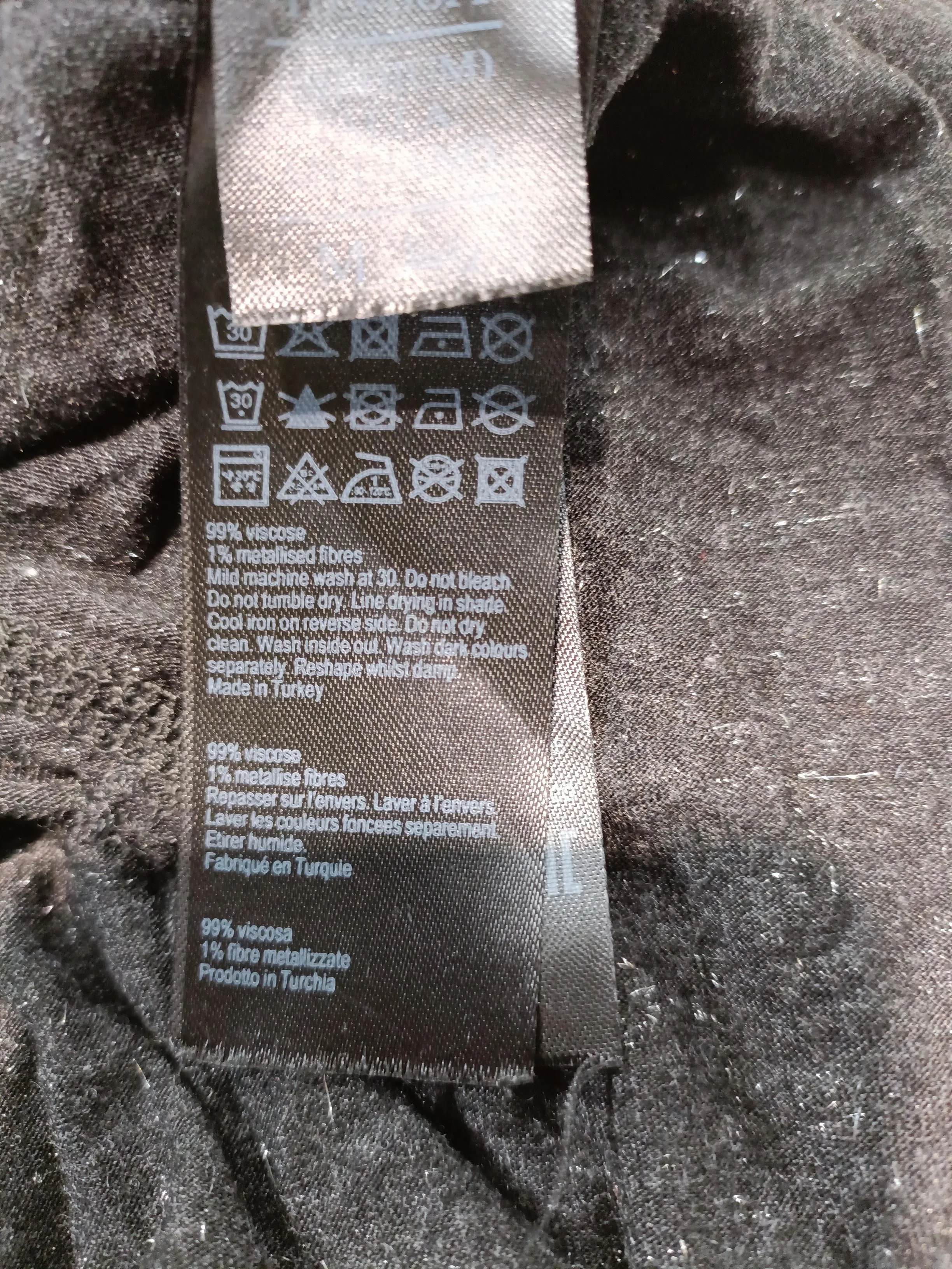 AllSaints Women's T-Shirt M Grey Viscose with Other Short Sleeve V-Neck Basic - Image 6