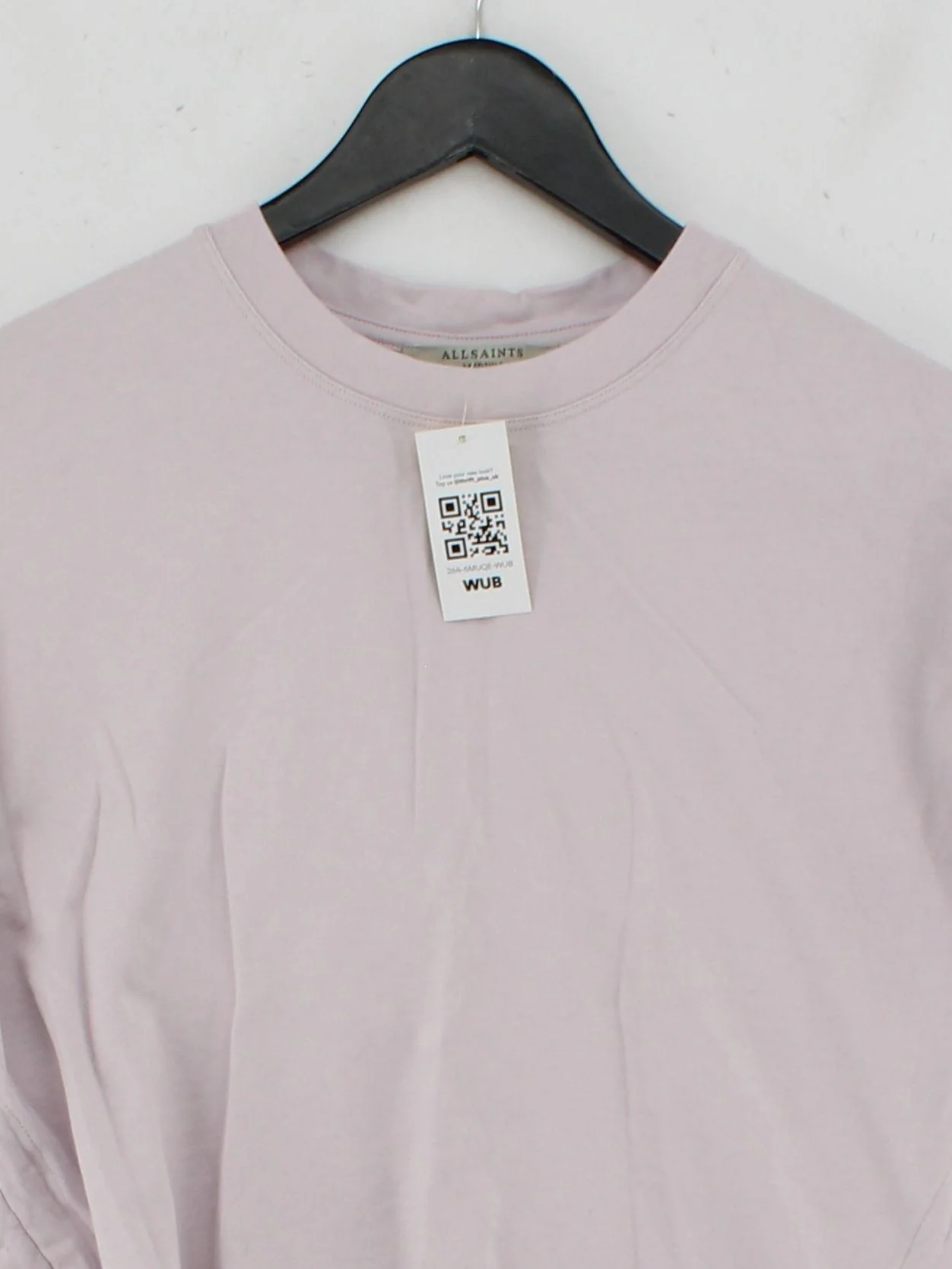 AllSaints Women's T-Shirt M Pink 100% Cotton Short Sleeve Round Neck Basic - Image 3
