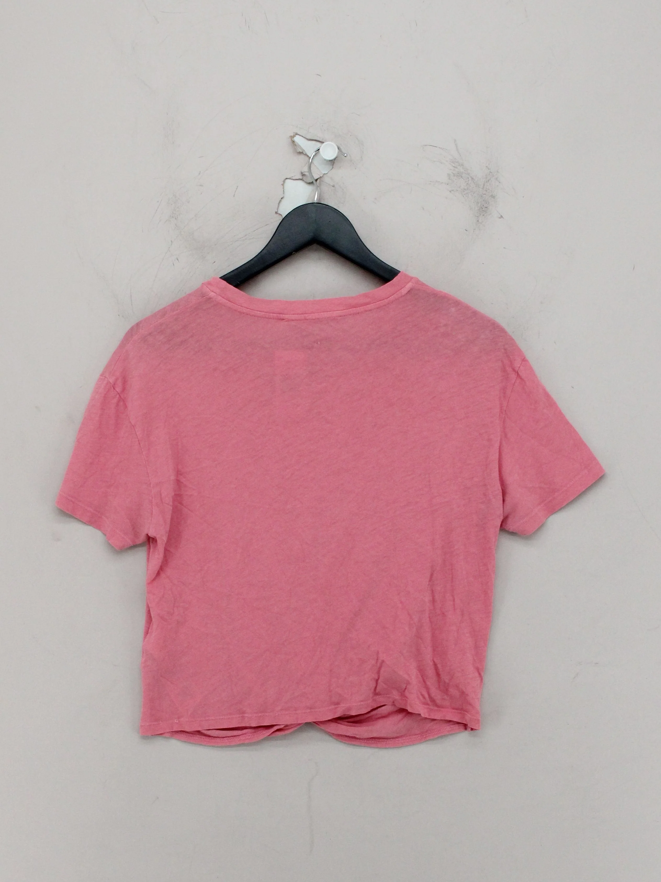 AllSaints Women's T-Shirt M Pink 100% Cotton Short Sleeve Round Neck Basic - Image 2