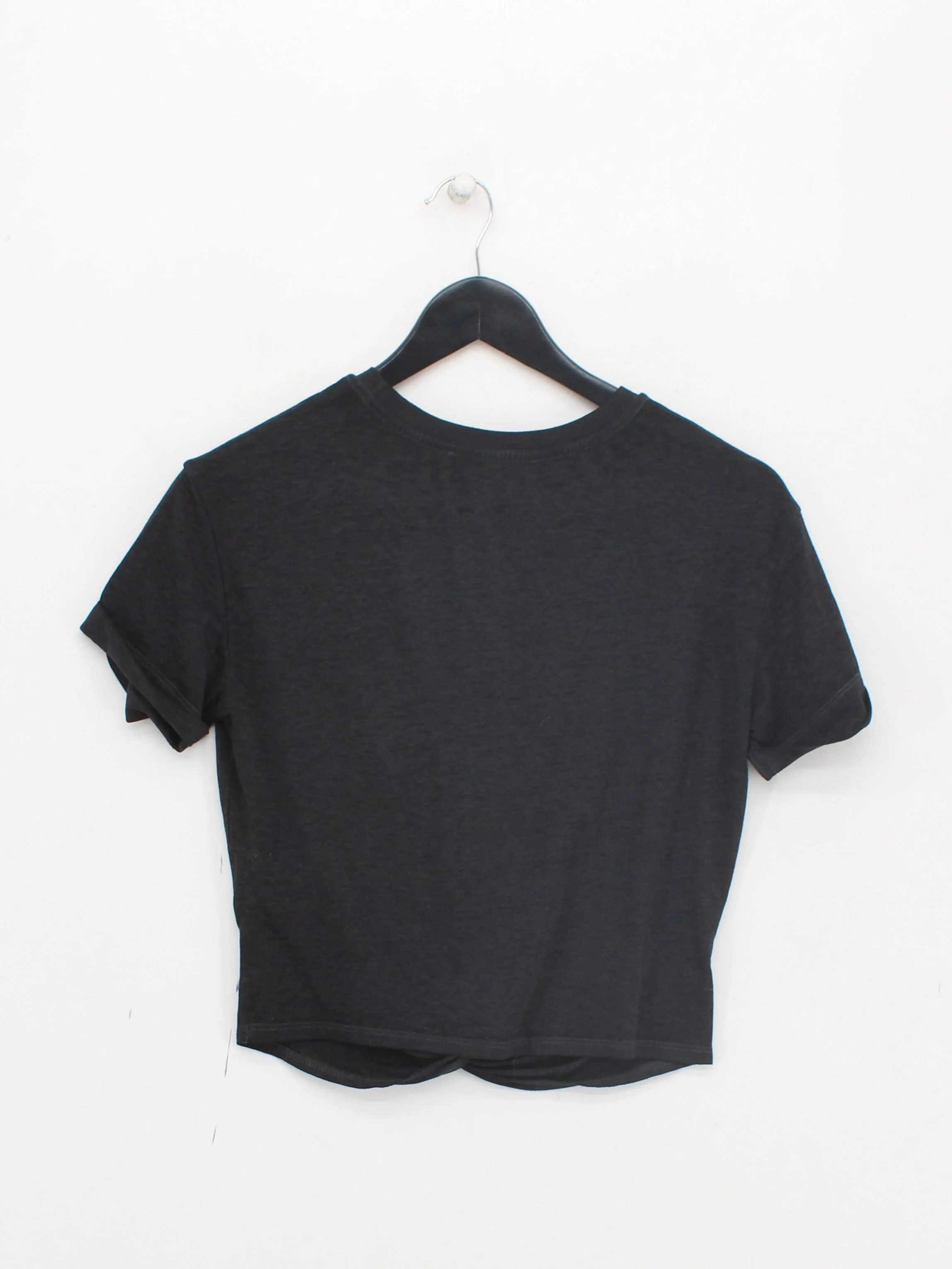 AllSaints Women's T-Shirt S Black 100% Cotton Short Sleeve Round Neck Basic - Image 2