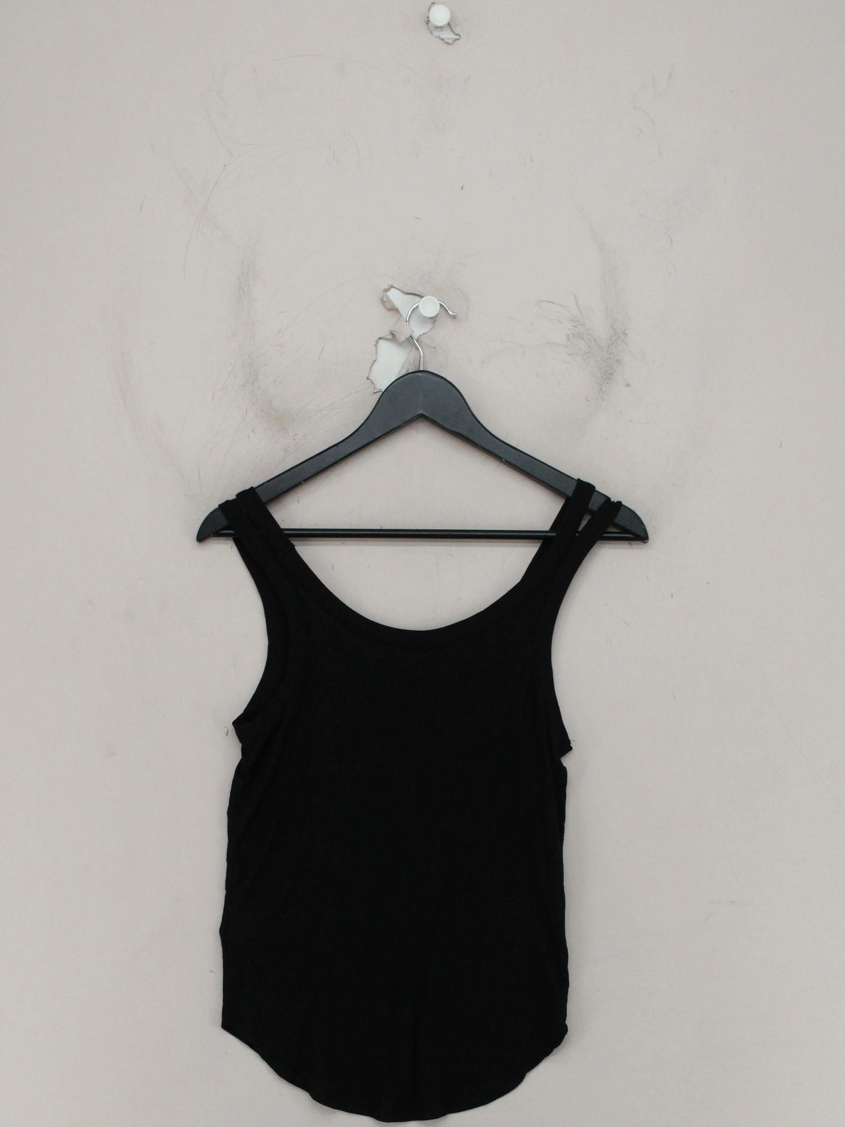 AllSaints Women's T-Shirt S Black Lyocell Modal with Elastane Basic - Image 2