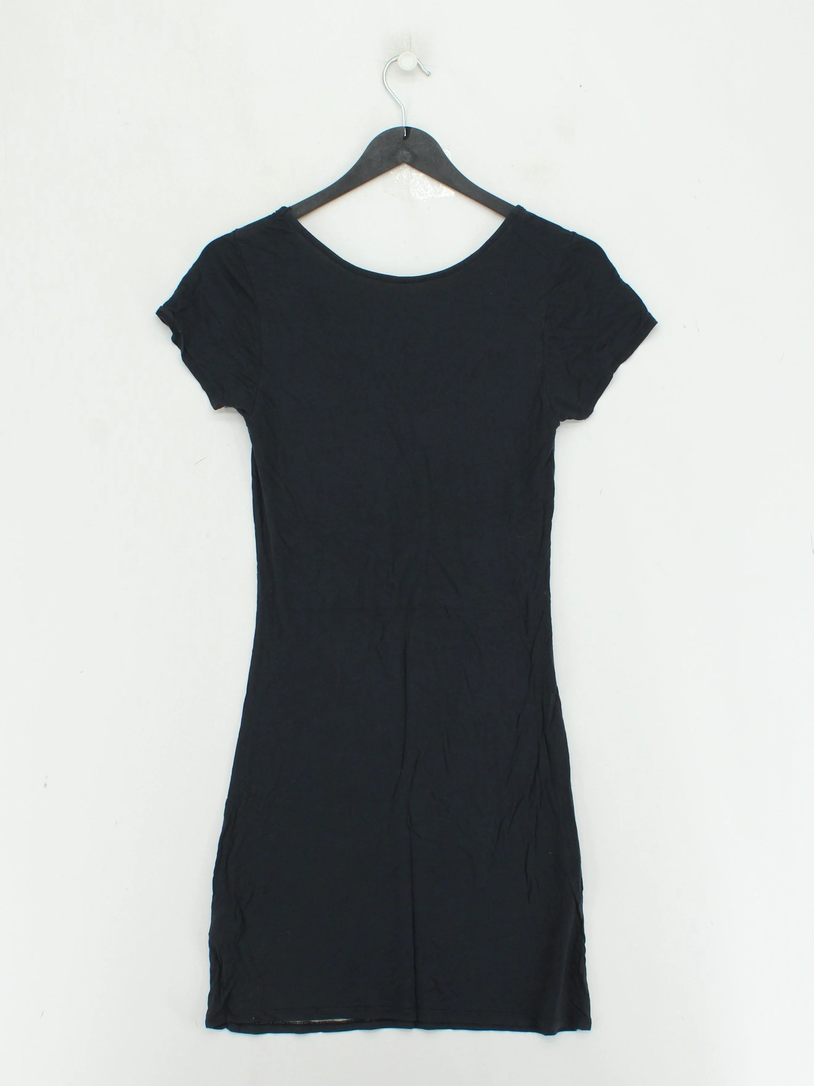 AllSaints Women's T-Shirt UK 10 Black 100% Viscose Basic - Image 2