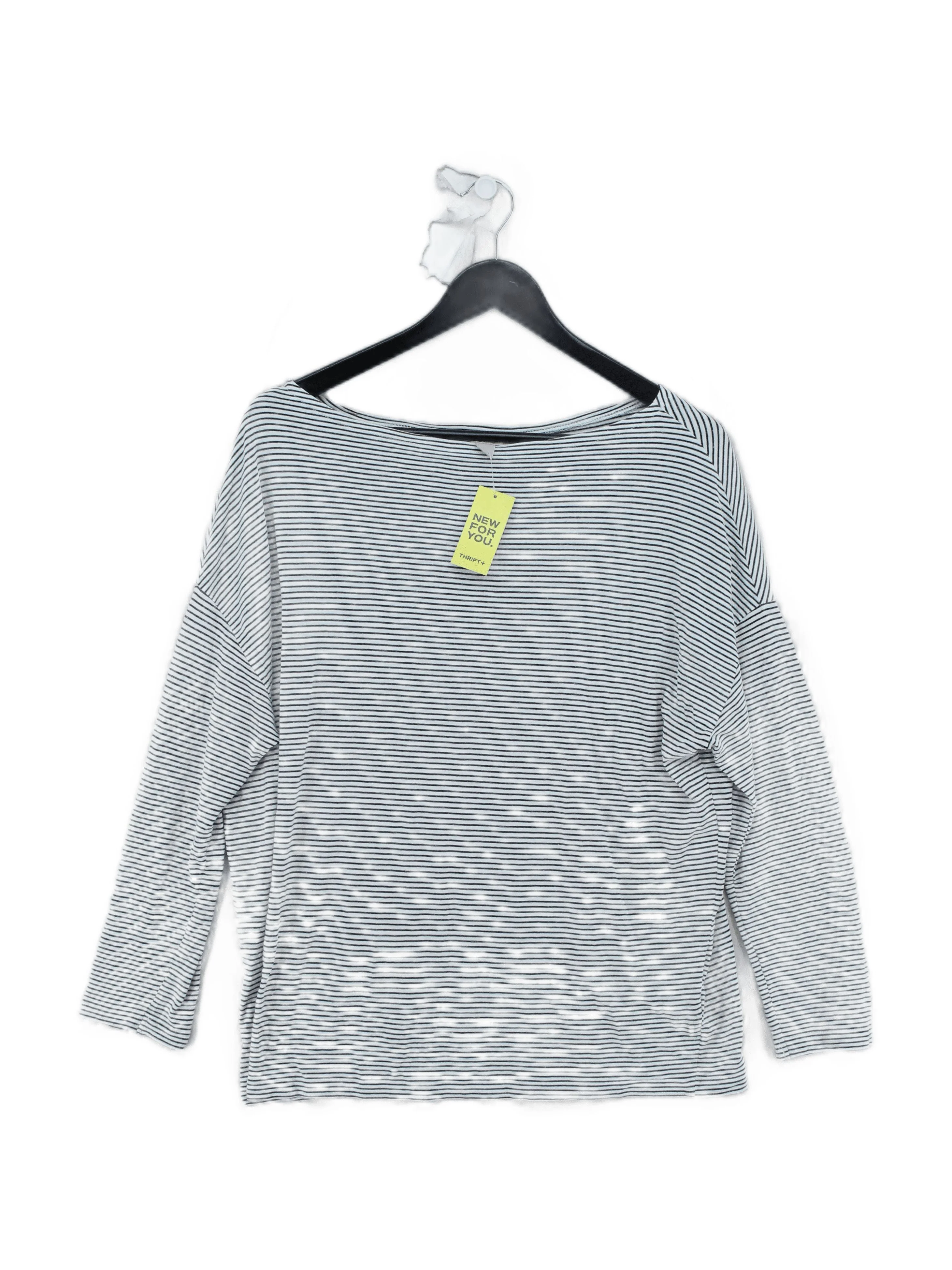 AllSaints Women's T-Shirt XS White Viscose with Polyester, Linen Basic