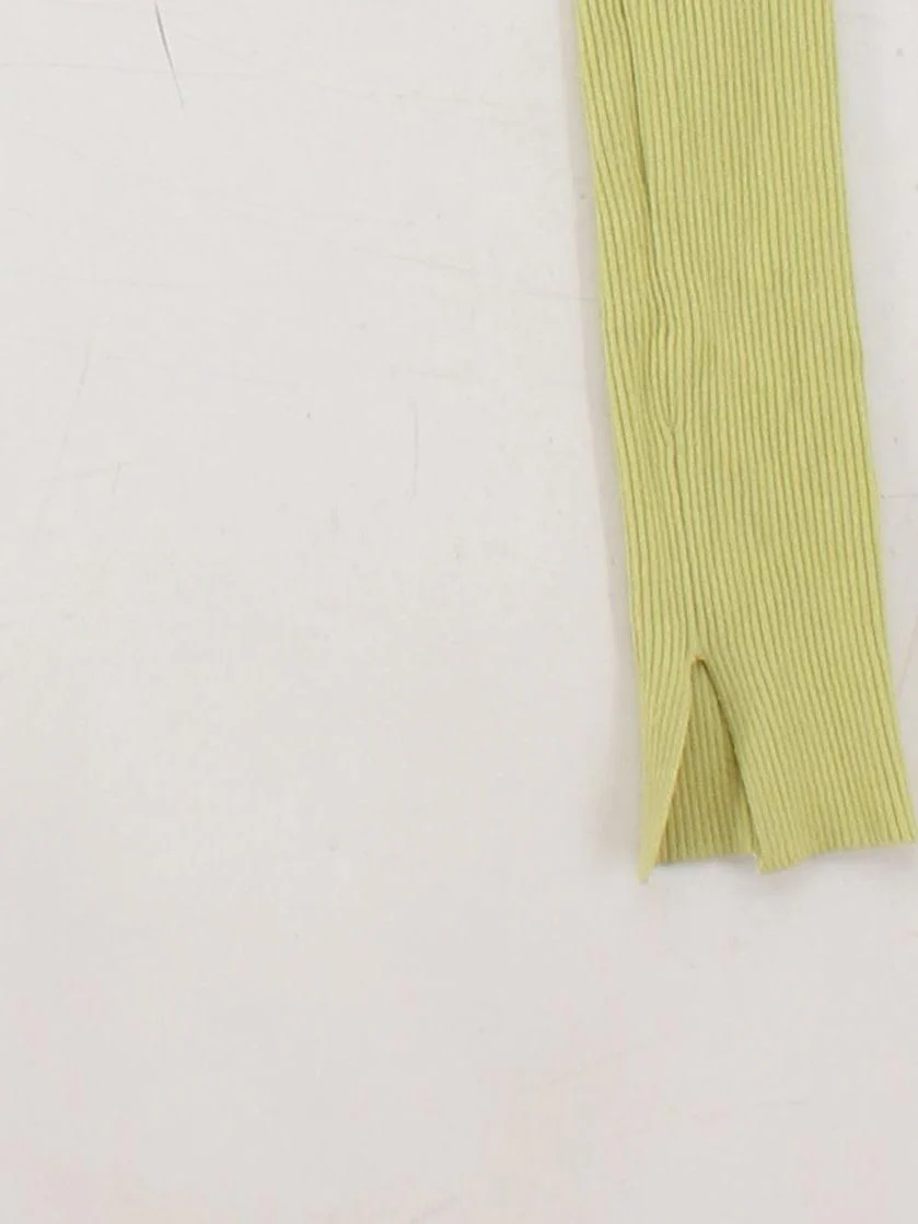 AllSaints Women's Top M Green Viscose with Polyester Cropped - Image 4