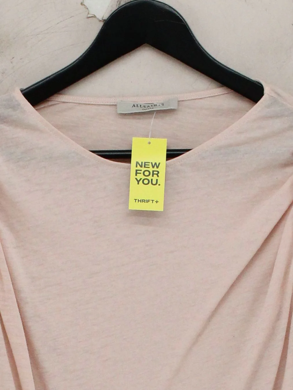 AllSaints Women's Top S Cream 100% Cotton Sleeveless Round Neck Basic - Image 3