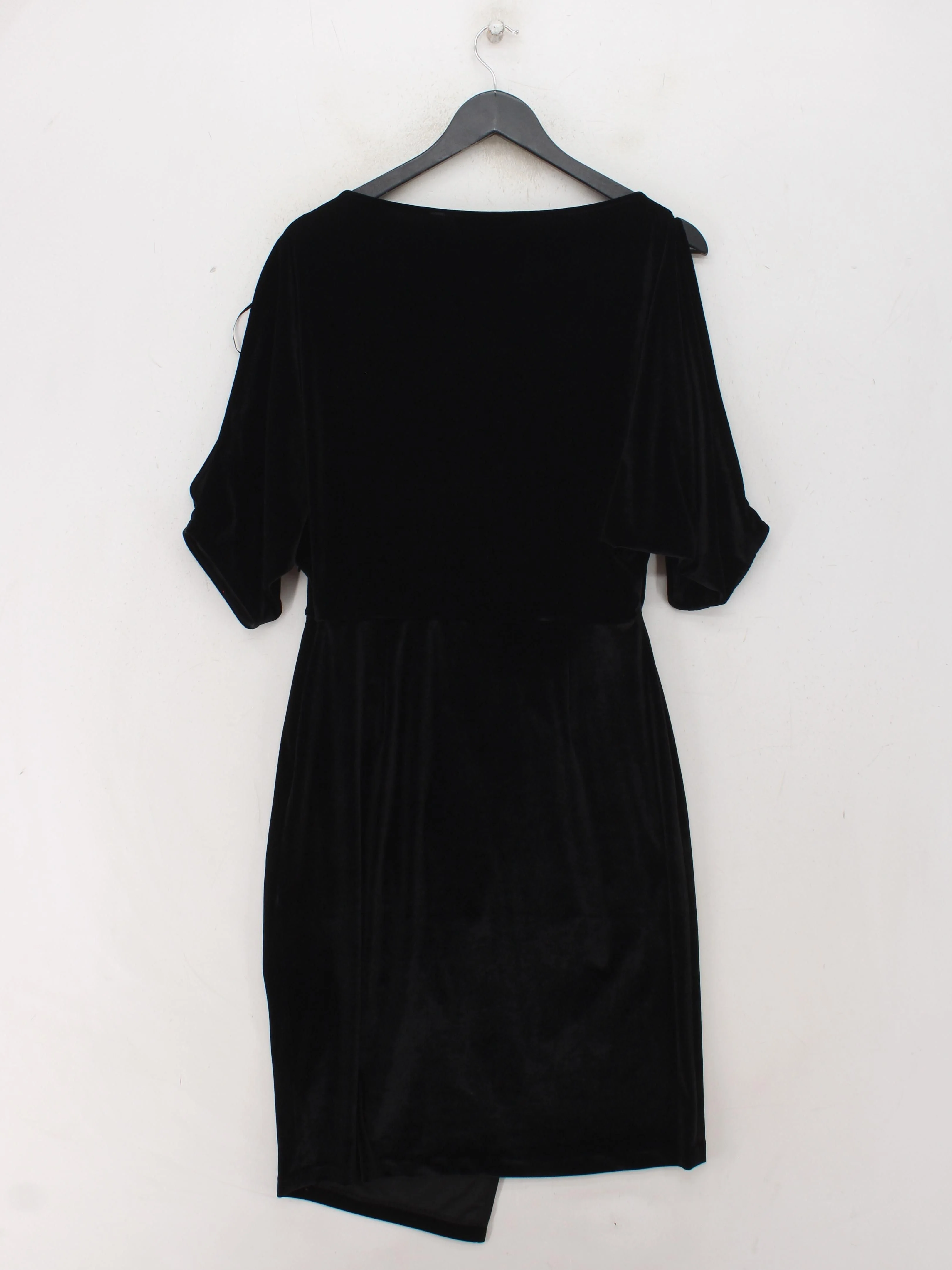 AllSaints Wrap Mini Dress UK12 in Black - Image 2