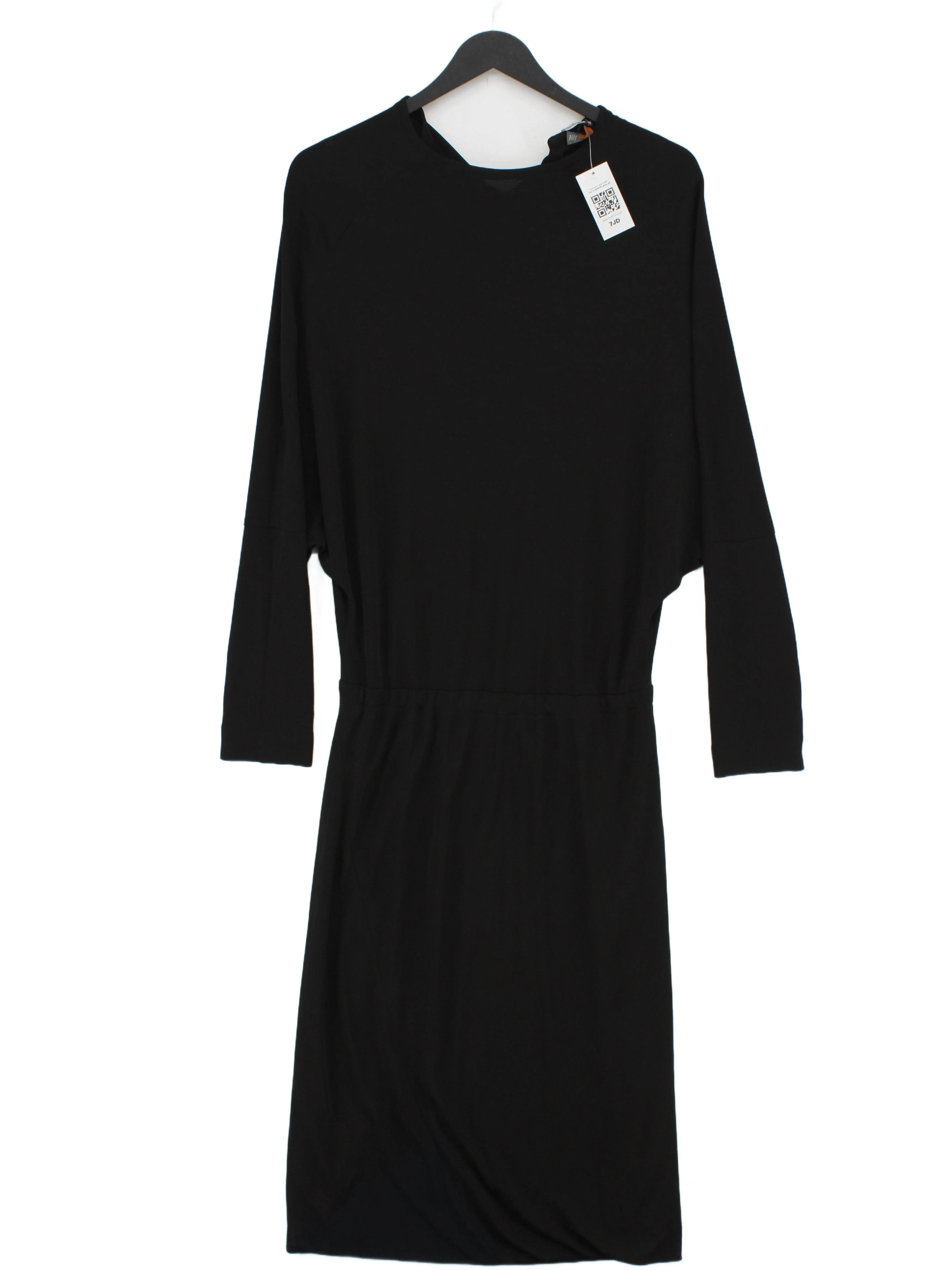 Ally Capellino T-Shirt Midi Dress UK10 in Black