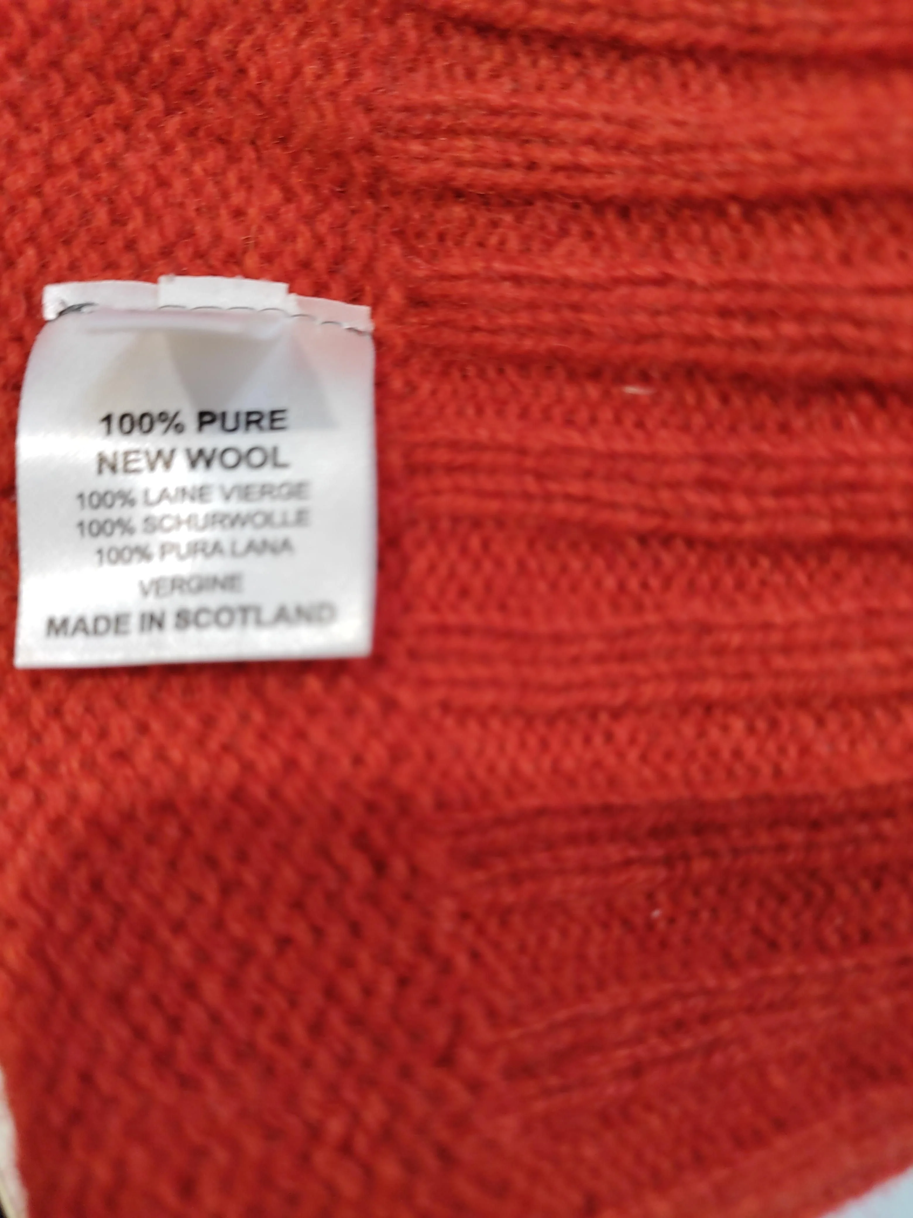 Ally Capellino Women's Jumper S Red 100% Wool Round Neck Pullover - Image 7