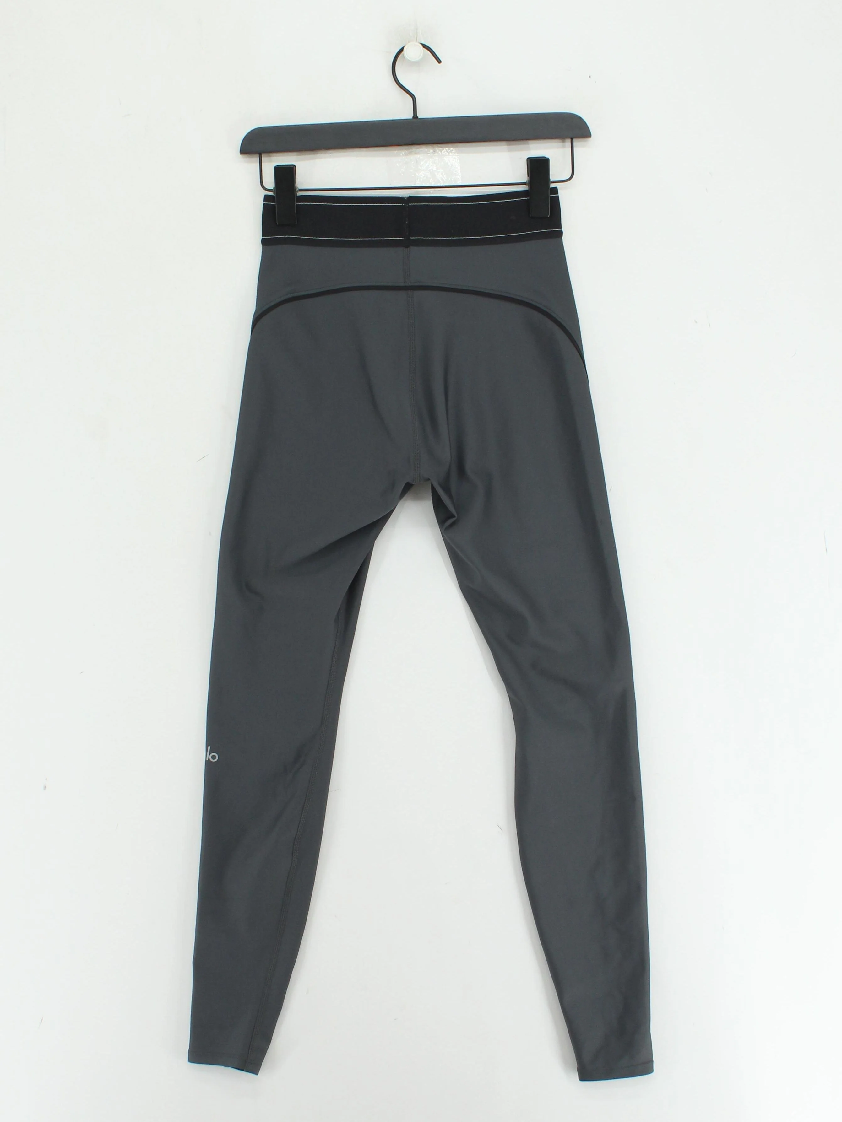Alo Yoga Women's Leggings S Grey Polyester with Elastane Full length - Image 2