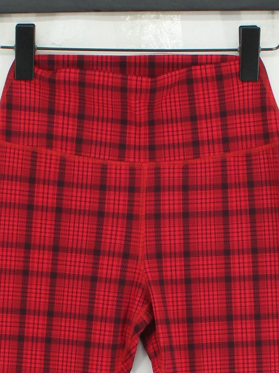 Alo Yoga Women's Leggings S Red Checkered 100% Other Full length - Image 3