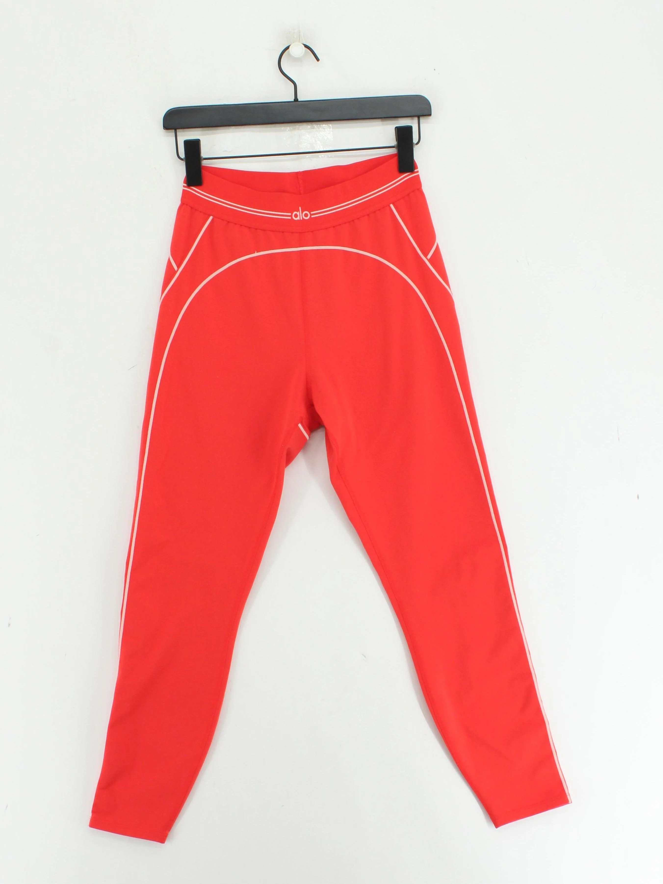 Alo Yoga Women's Sports Bottoms S Red 100% Other Sweatpants - Image 2