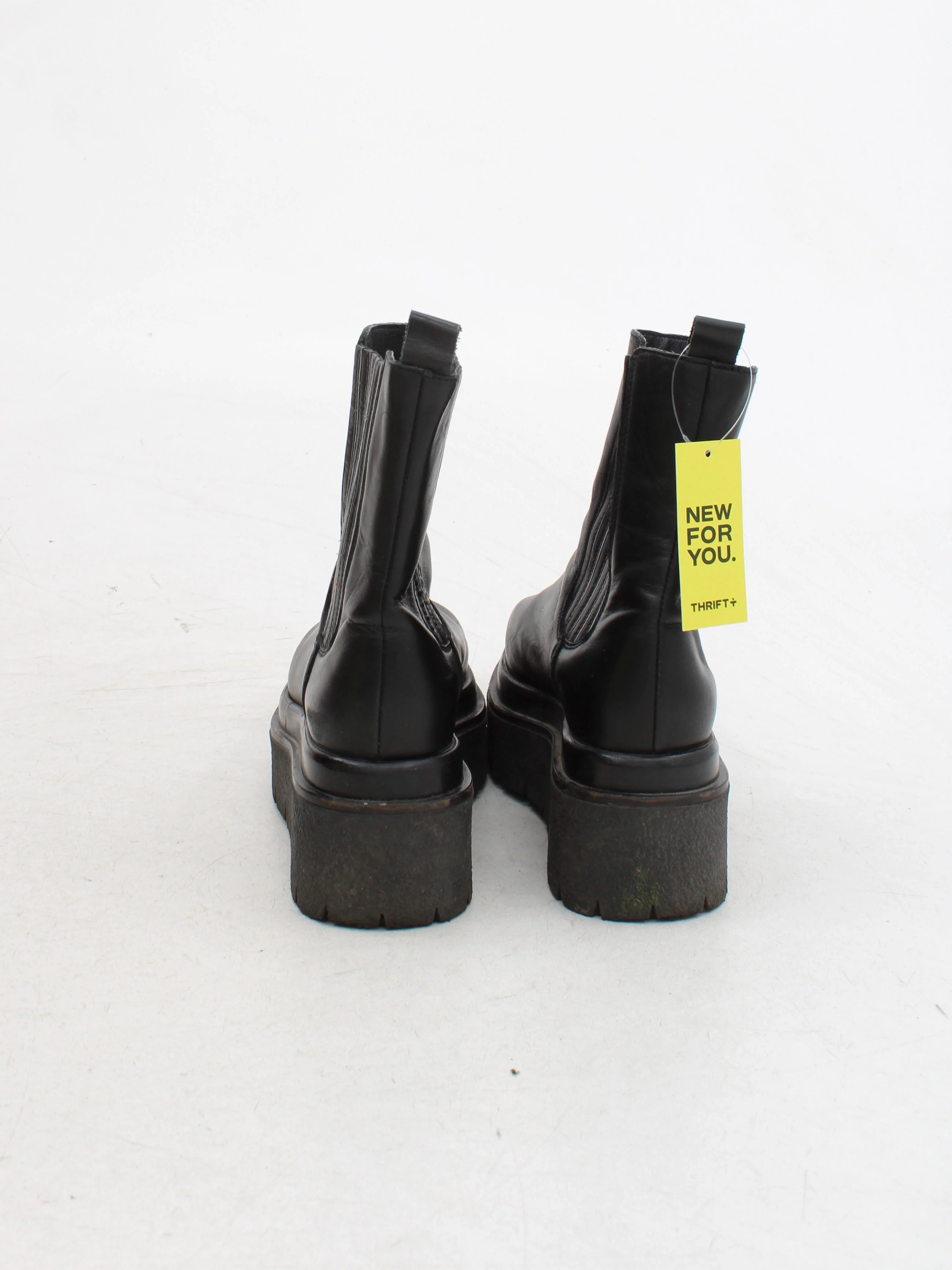 Alpe Women's Boots UK 5 Black 100% Leather Chelsea - Image 3