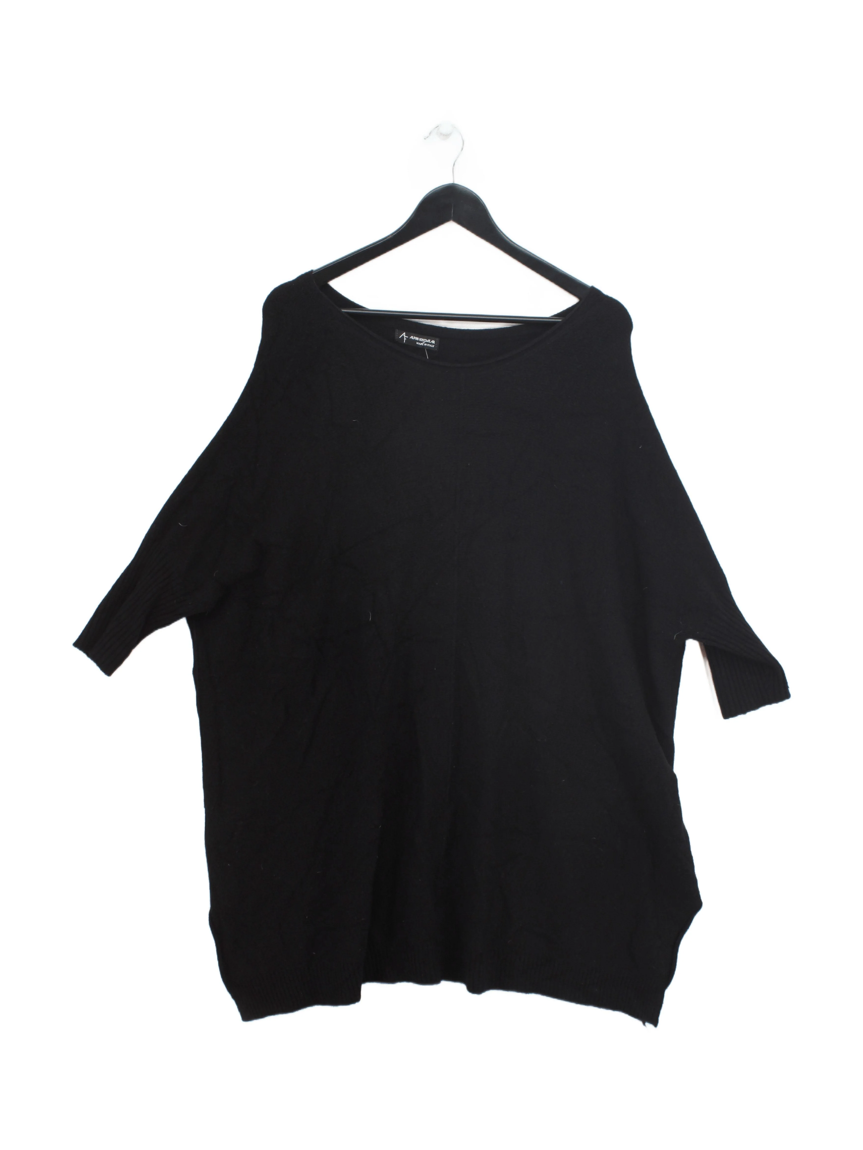 Alpini Knitwear Women's Jumper Black Viscose with Polyester, Polyamide Pullover