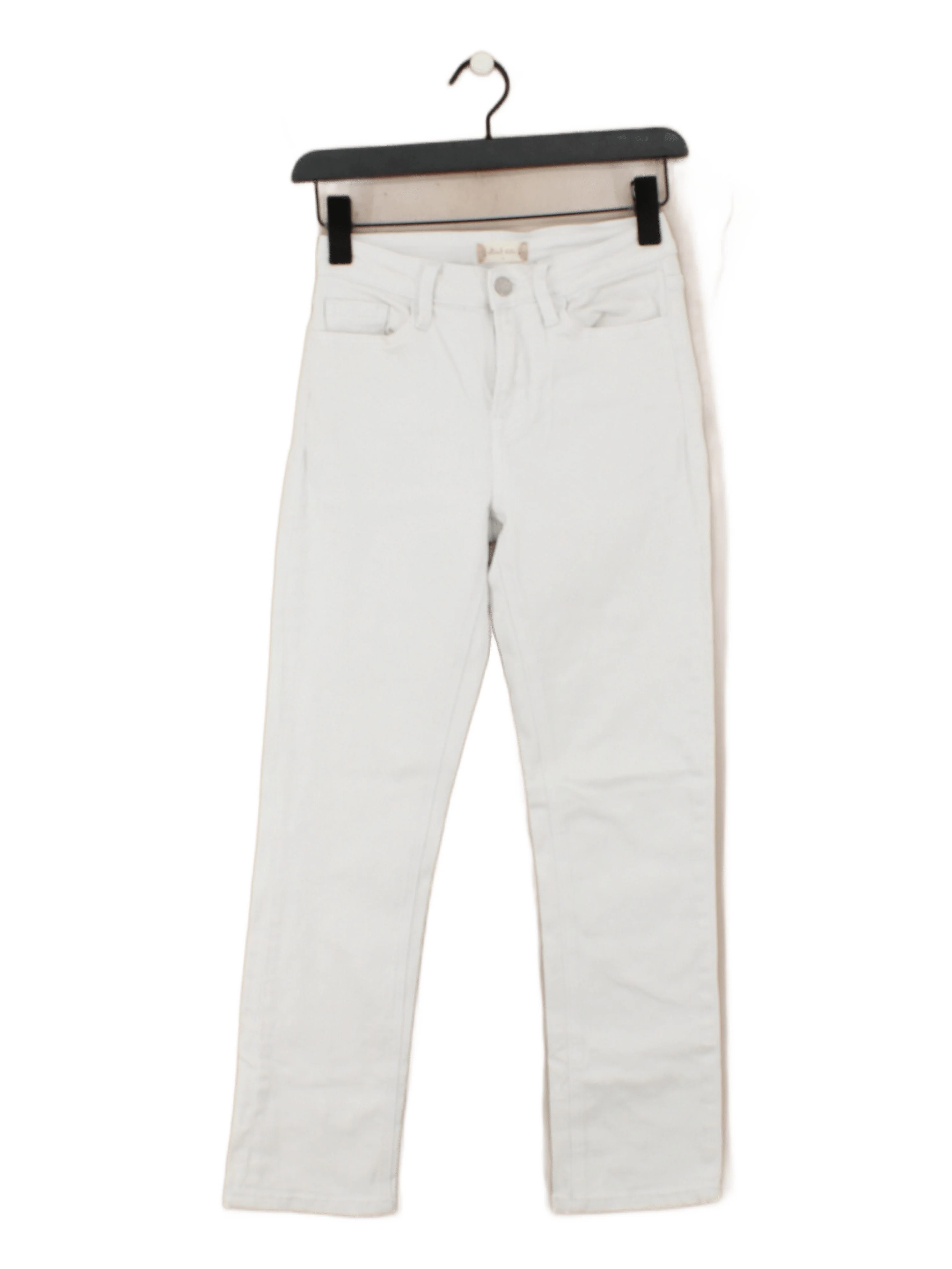 Altar''d State Women's Jeans W 24 in White Cotton with Spandex Skinny