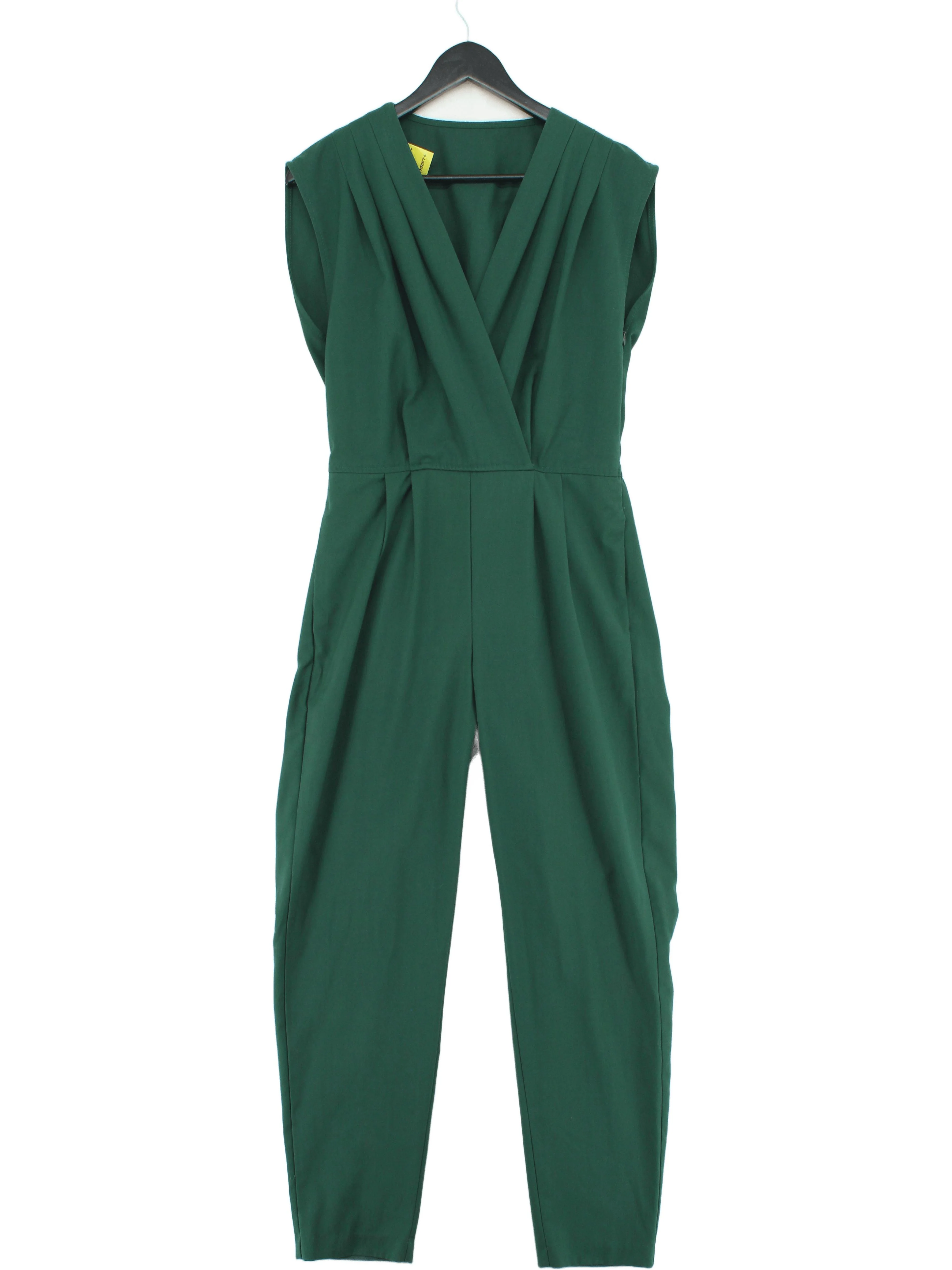 American Apparel Women's Jumpsuit S Green Polyester with Rayon Tapered Jumpsuit