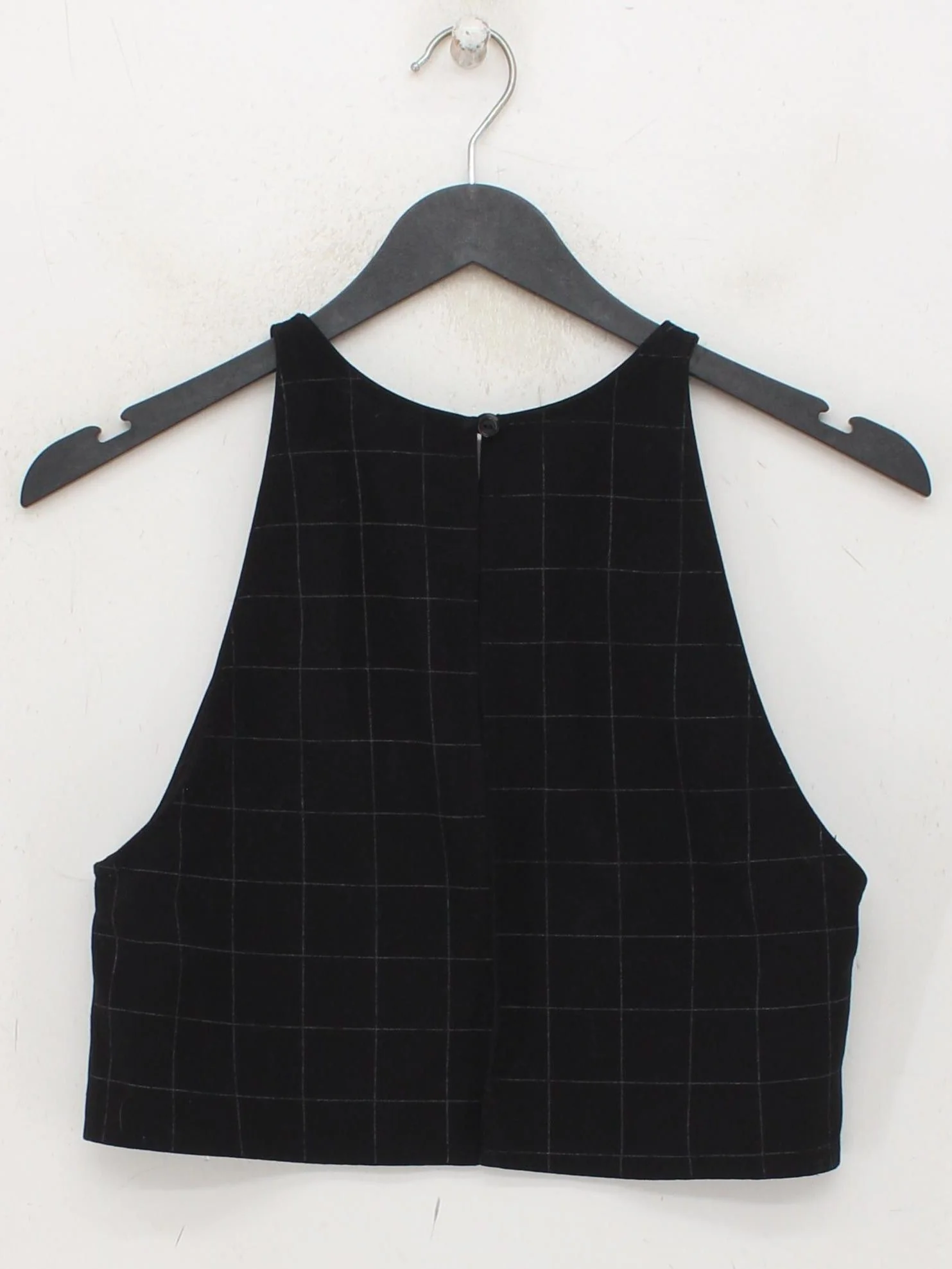 American Apparel Women's Top S Black Polyester with Rayon, Elastane Cropped - Image 2