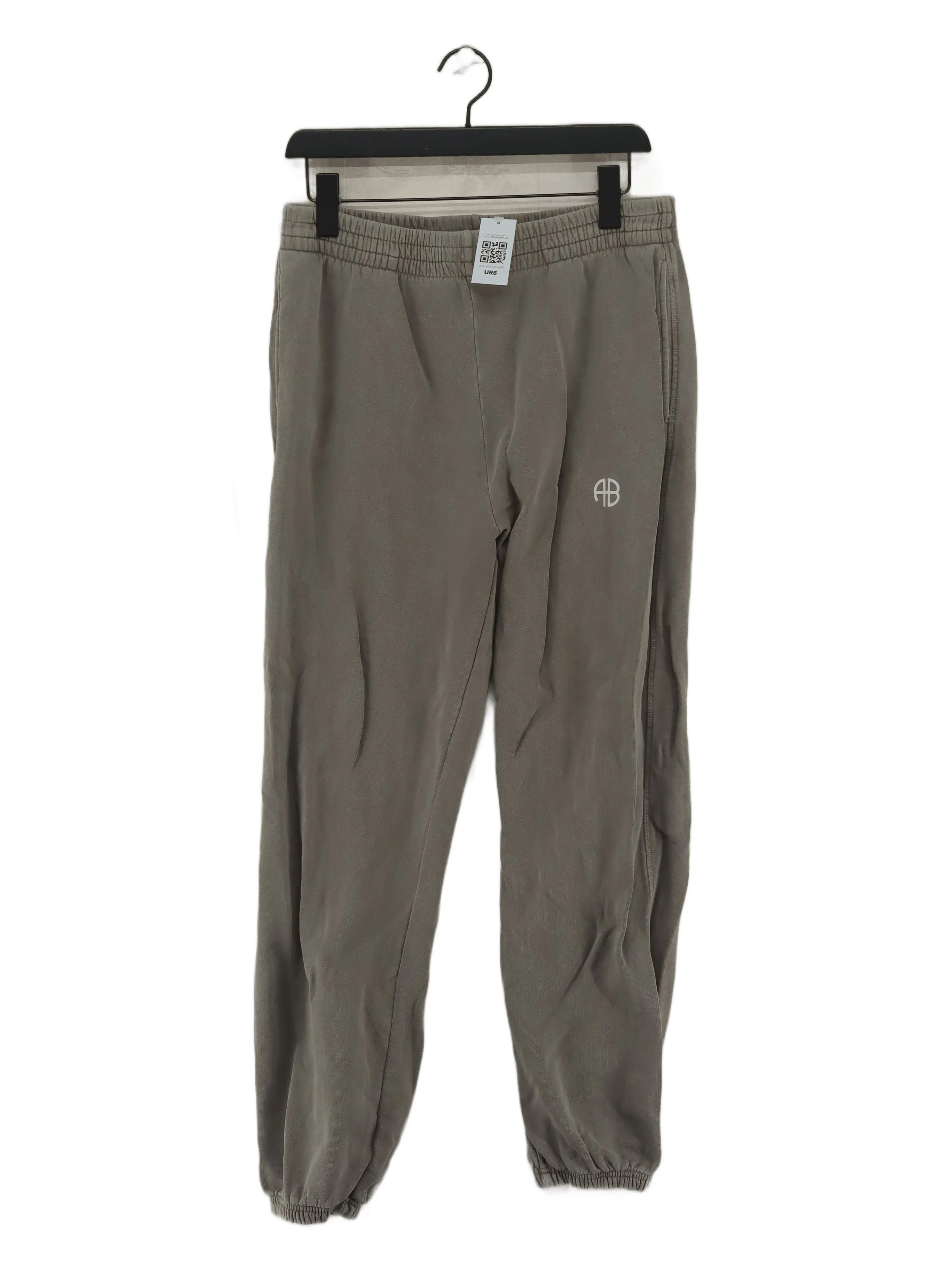 Anine Bing Men's Sports Bottoms M Grey 100% Cotton Tapered Sweatpants