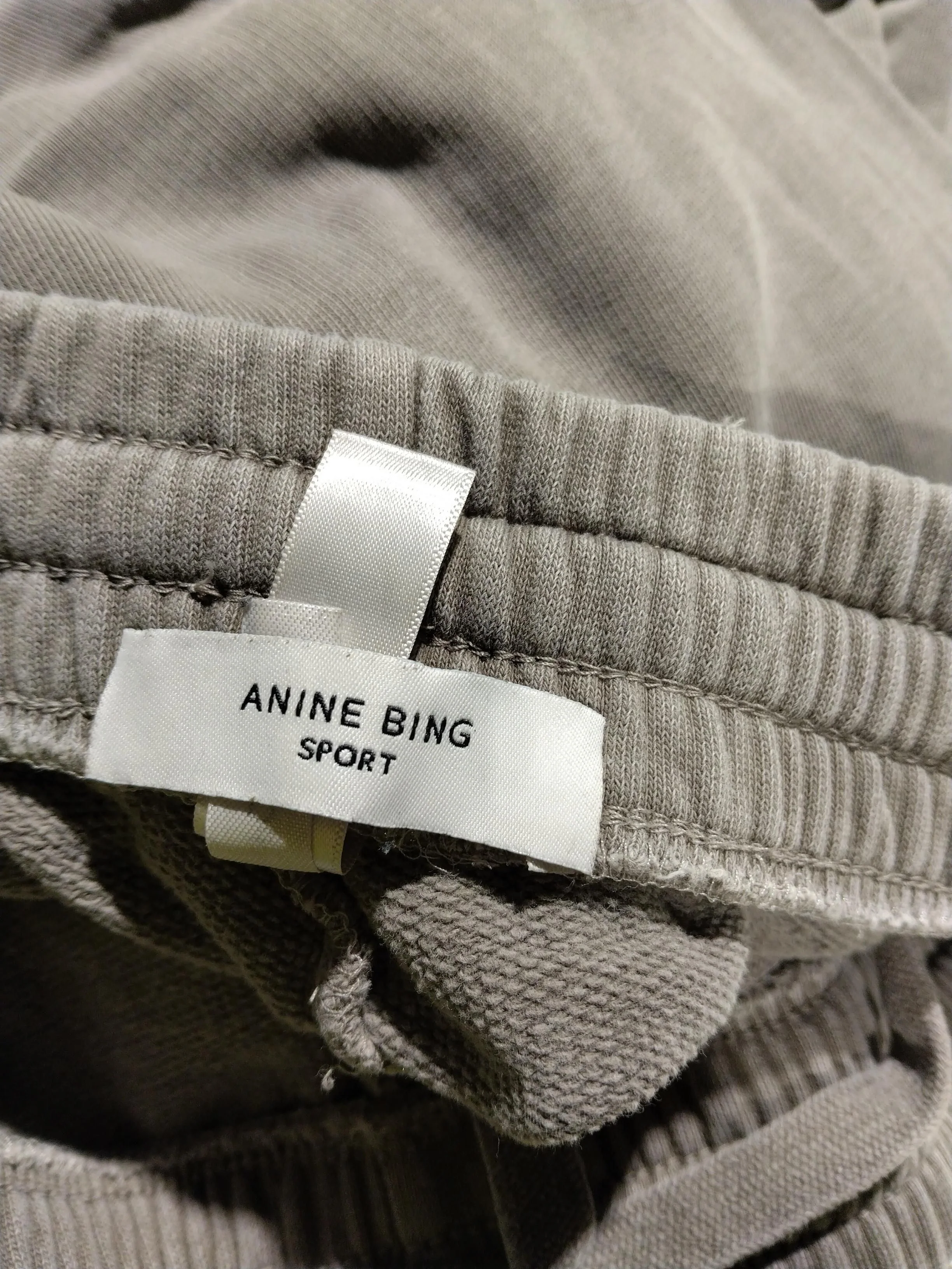 Anine Bing Men's Sports Bottoms M Grey 100% Cotton Tapered Sweatpants - Image 5