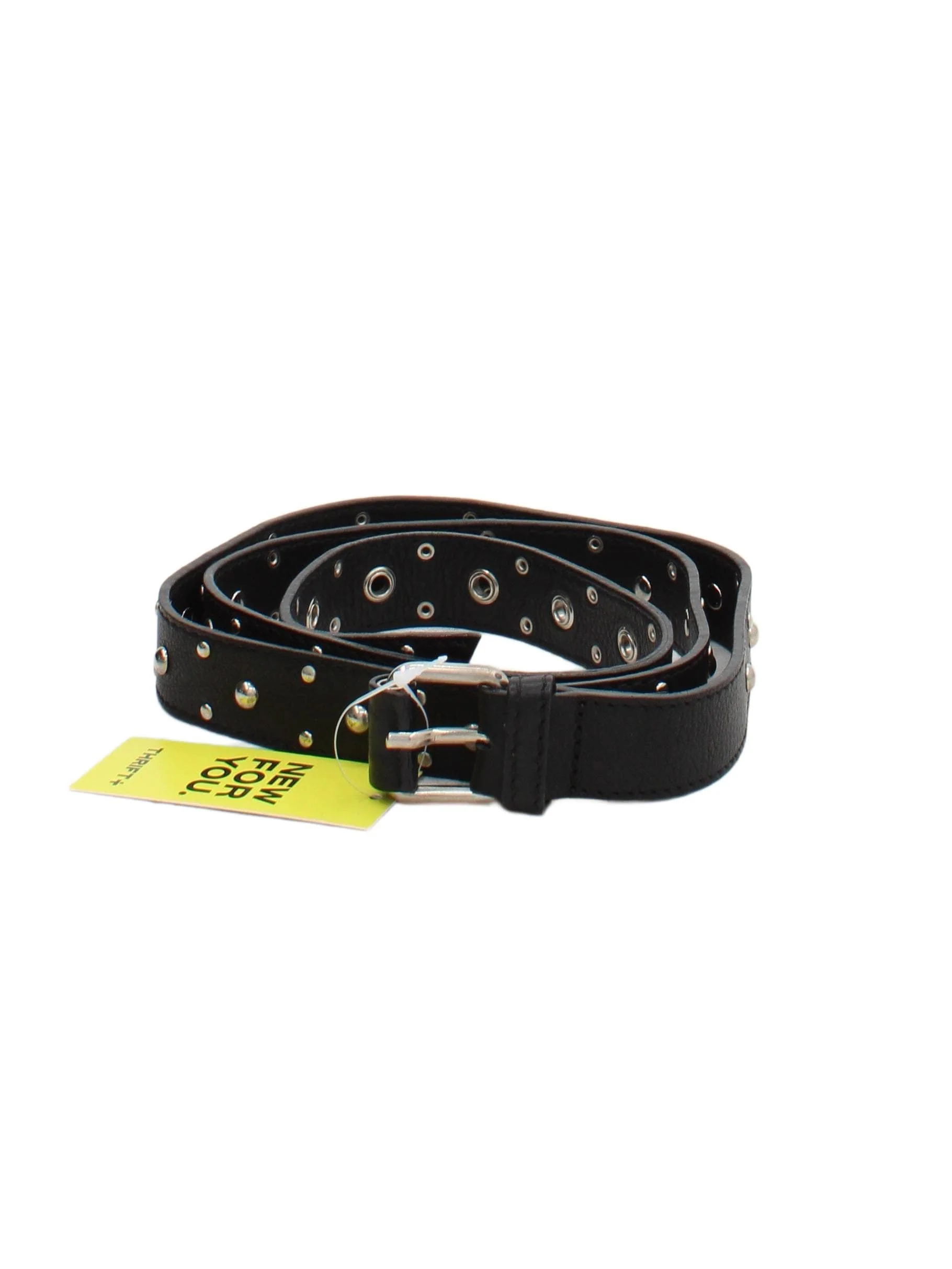 Anne Fontaine Men's Belt M Black 100% Leather Dress Belt