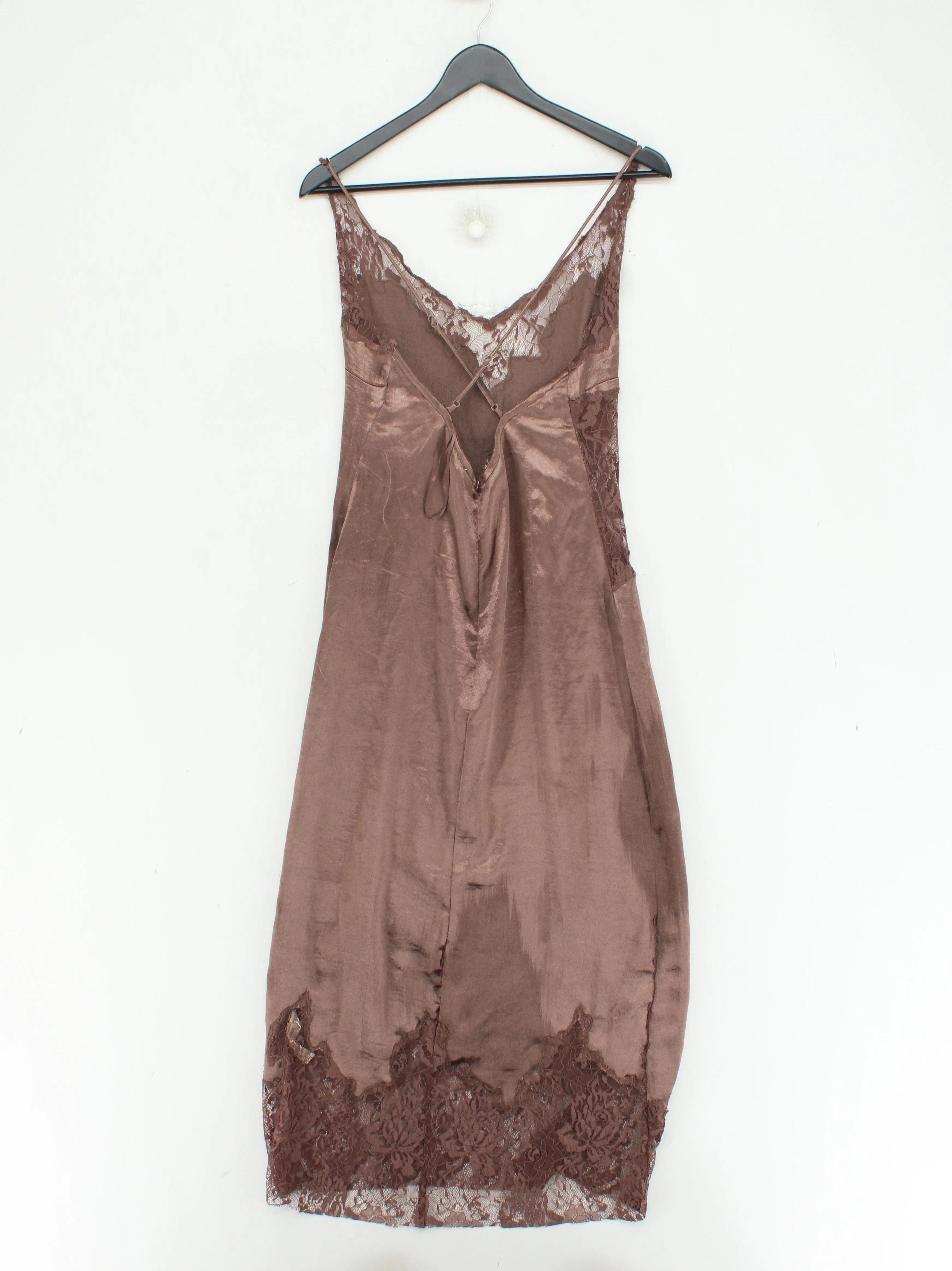 Anthropologie Slip Midi Dress M in Brown - Image 2