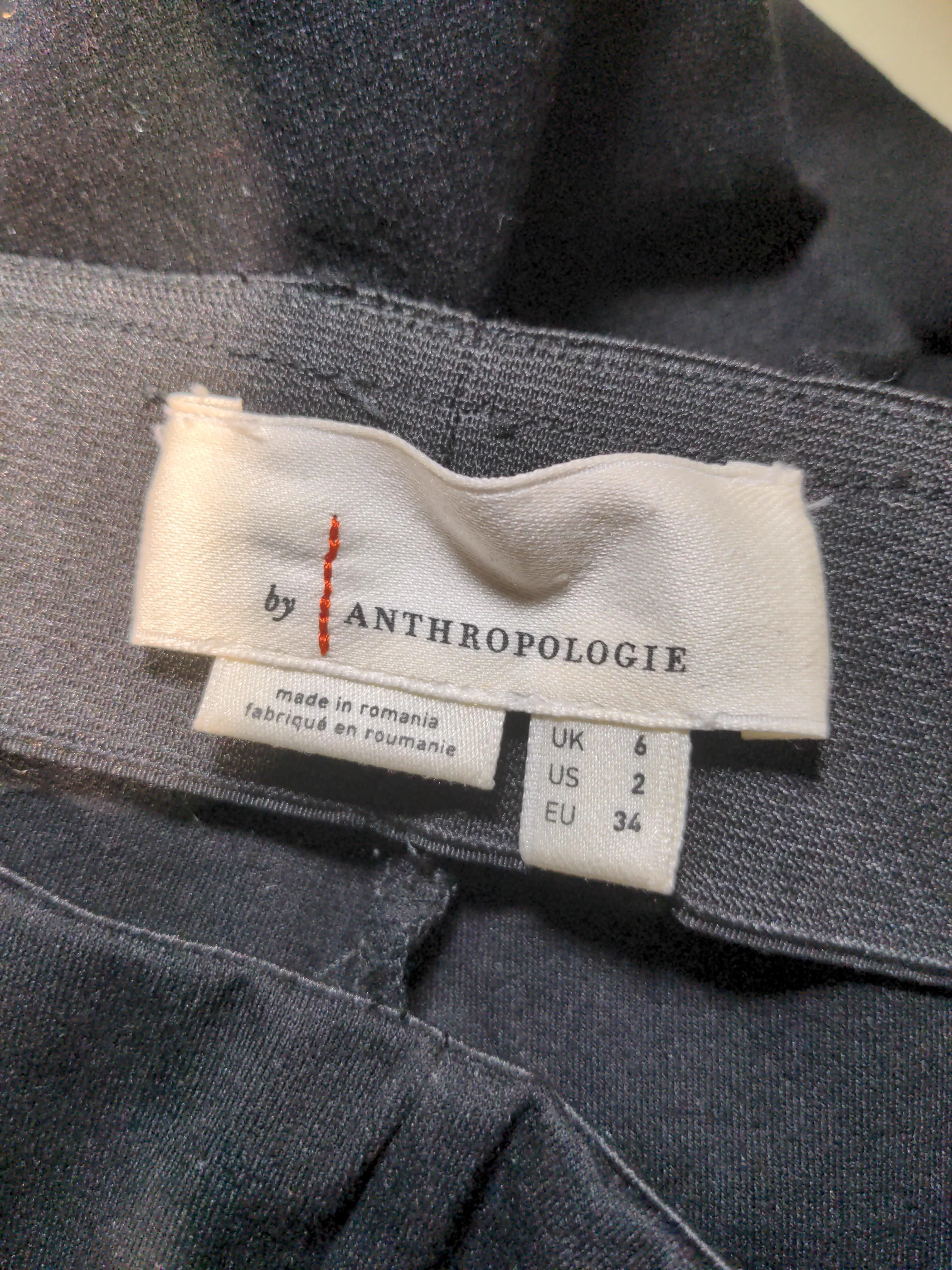 Anthropologie Women's Leggings UK 6 Black Viscose - Image 6