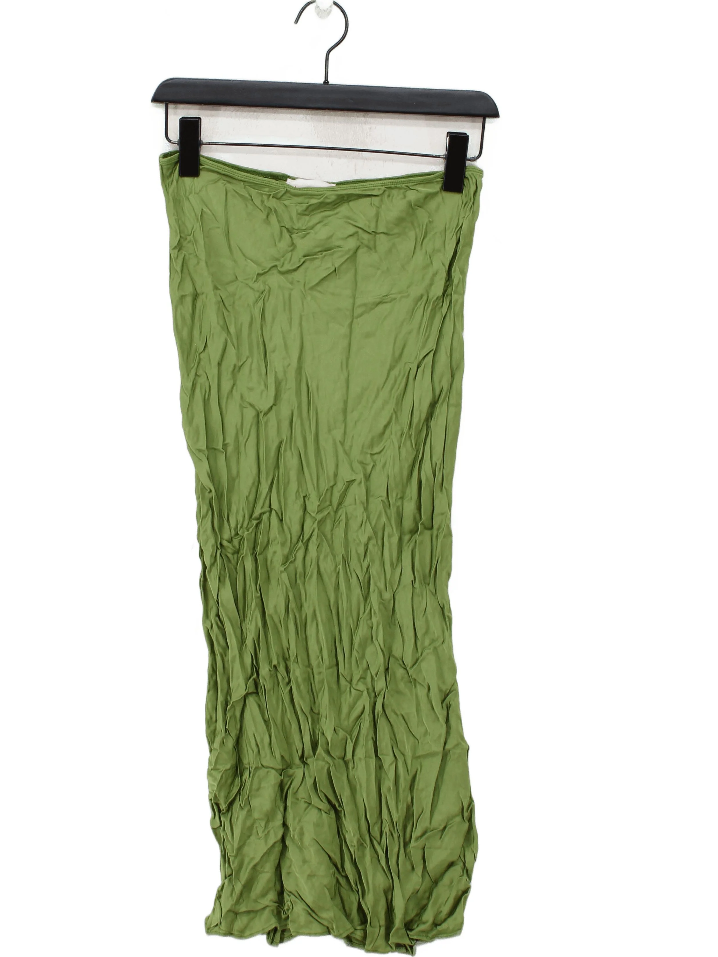 Anthropologie Women's Midi Skirt UK 10 Green Viscose