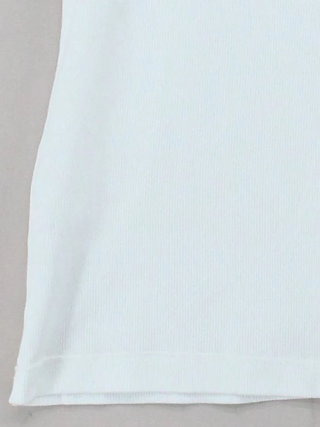 Anya Hindmarch X Uniqlo Women's T-Shirt M White Cotton with Elastane Basic - Image 4