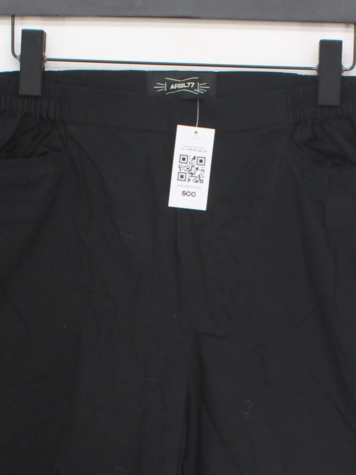 April 77 Men's Trousers L Black 100% Cotton Tapered Chino - Image 3